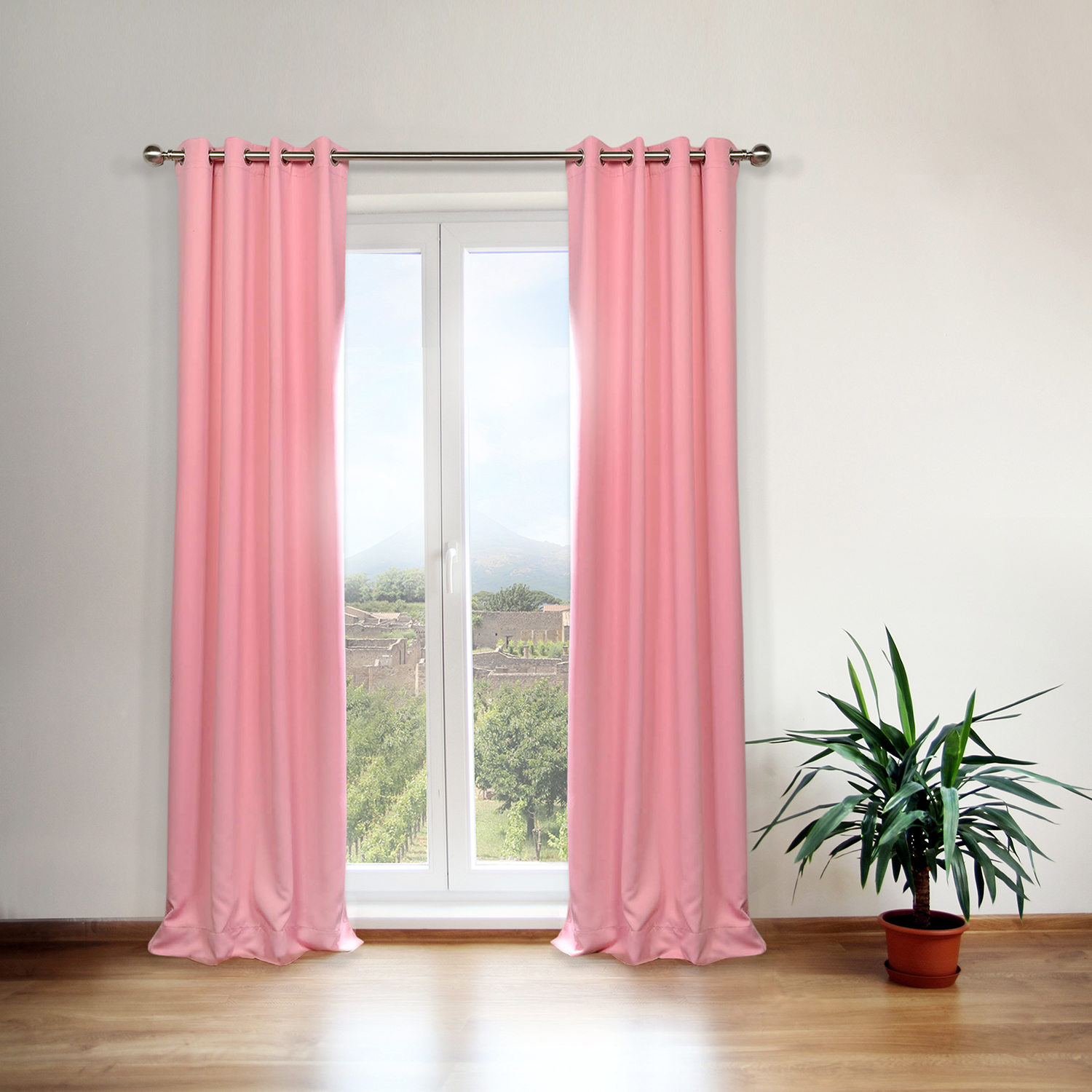 Precious Pink Grommet Blackout Room Darkening Curtain