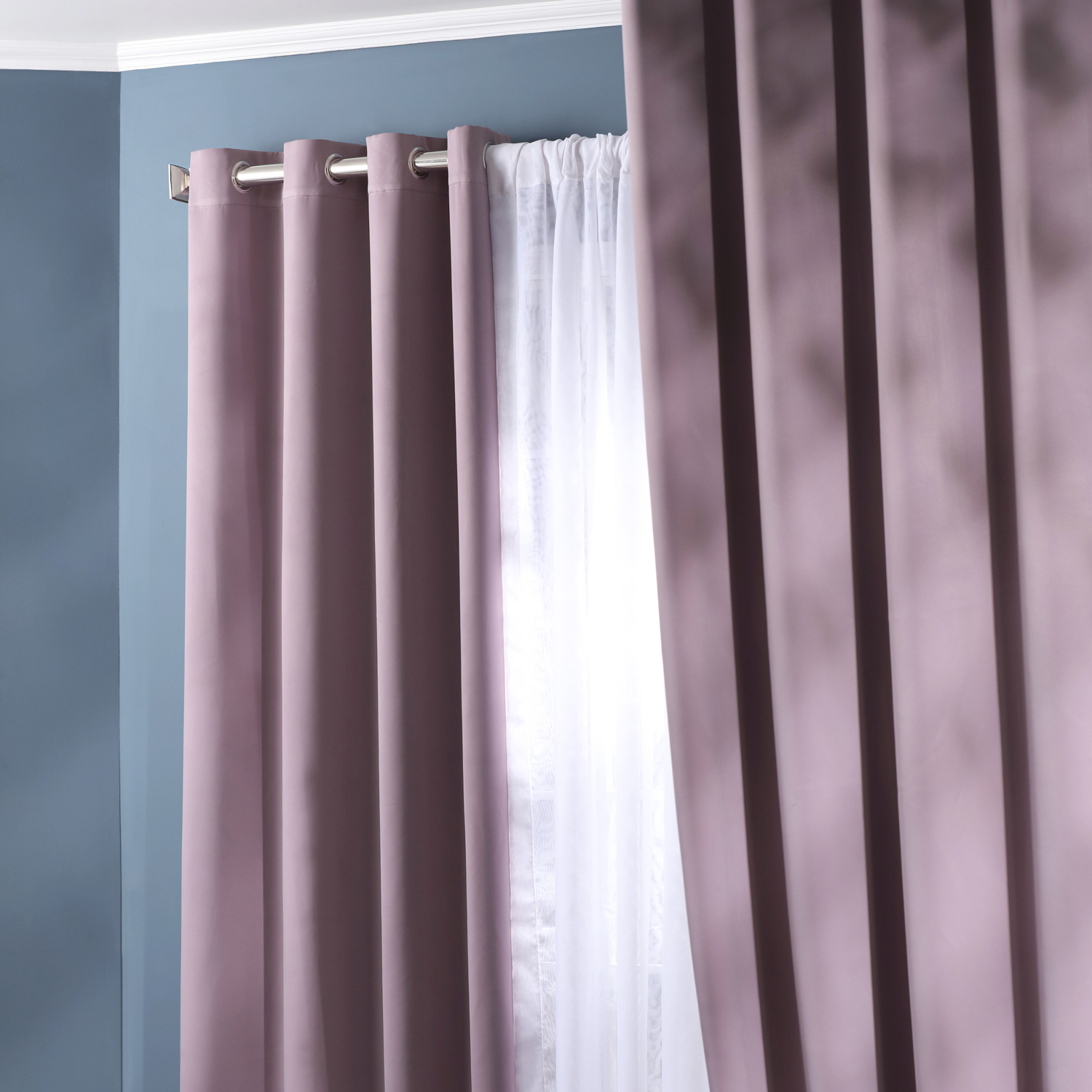 Purple Rain Grommet Blackout Room Darkening Curtain