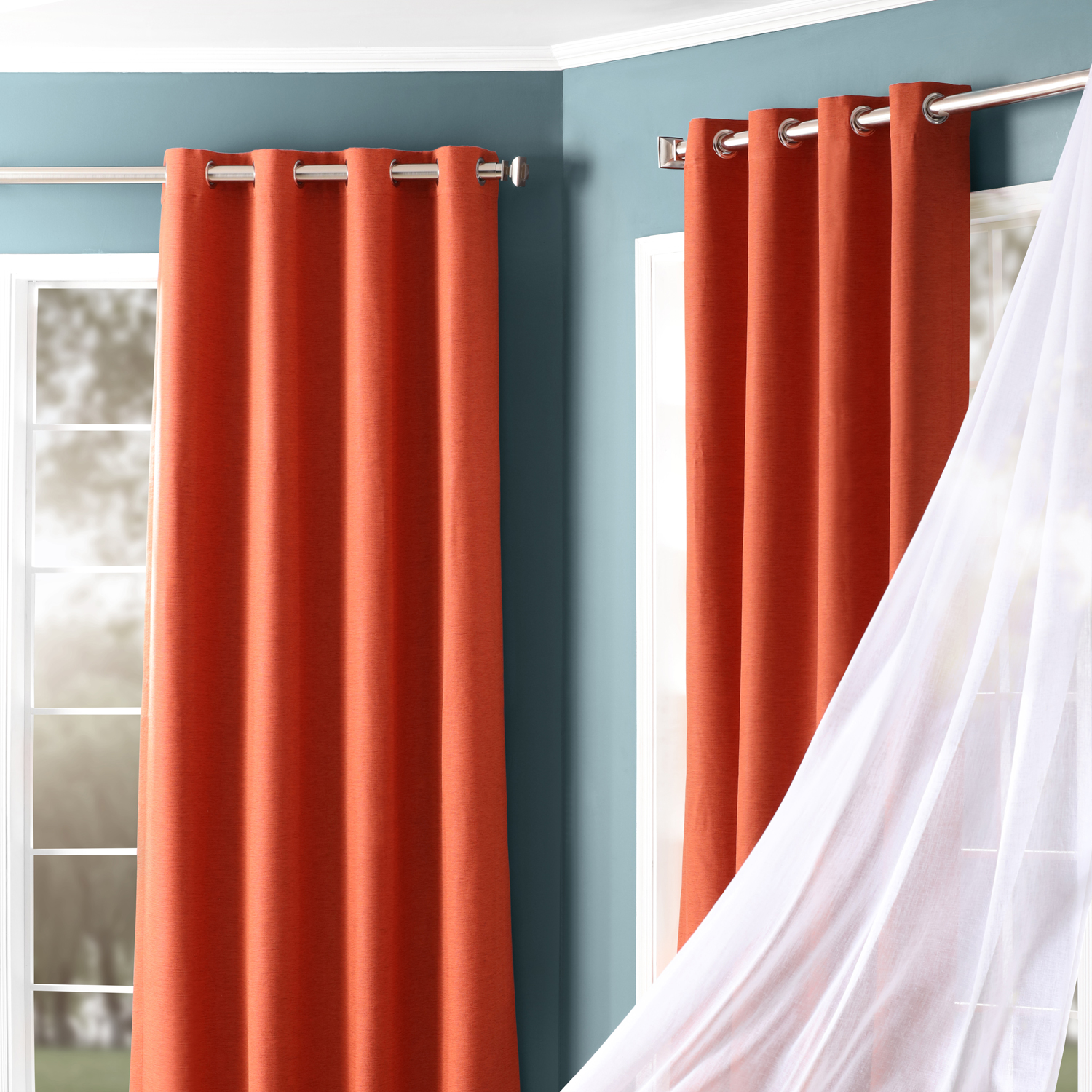 Persimmon Bellino Grommet Blackout Room Darkening Curtain