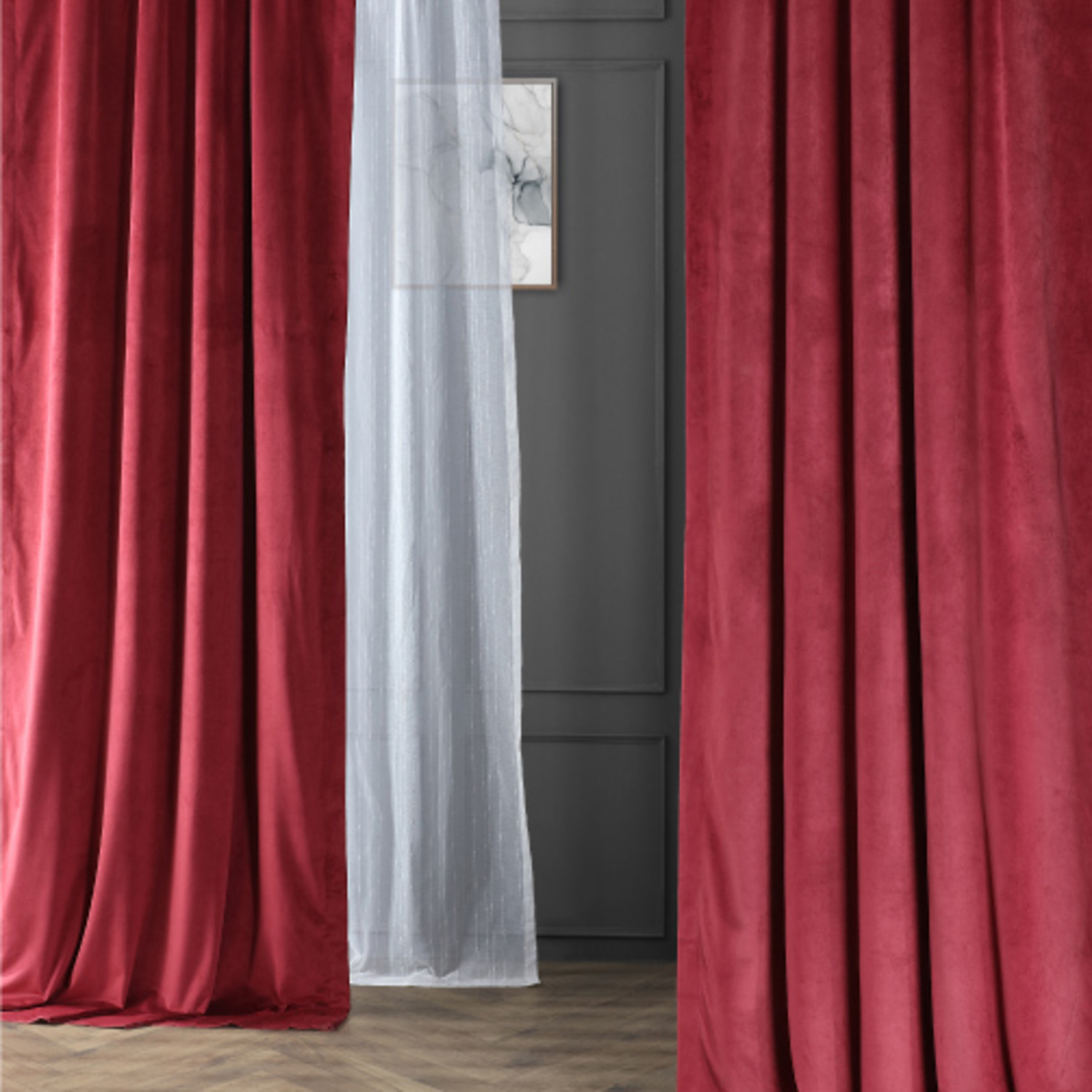 Signature Burgundy Blackout Velvet Curtain