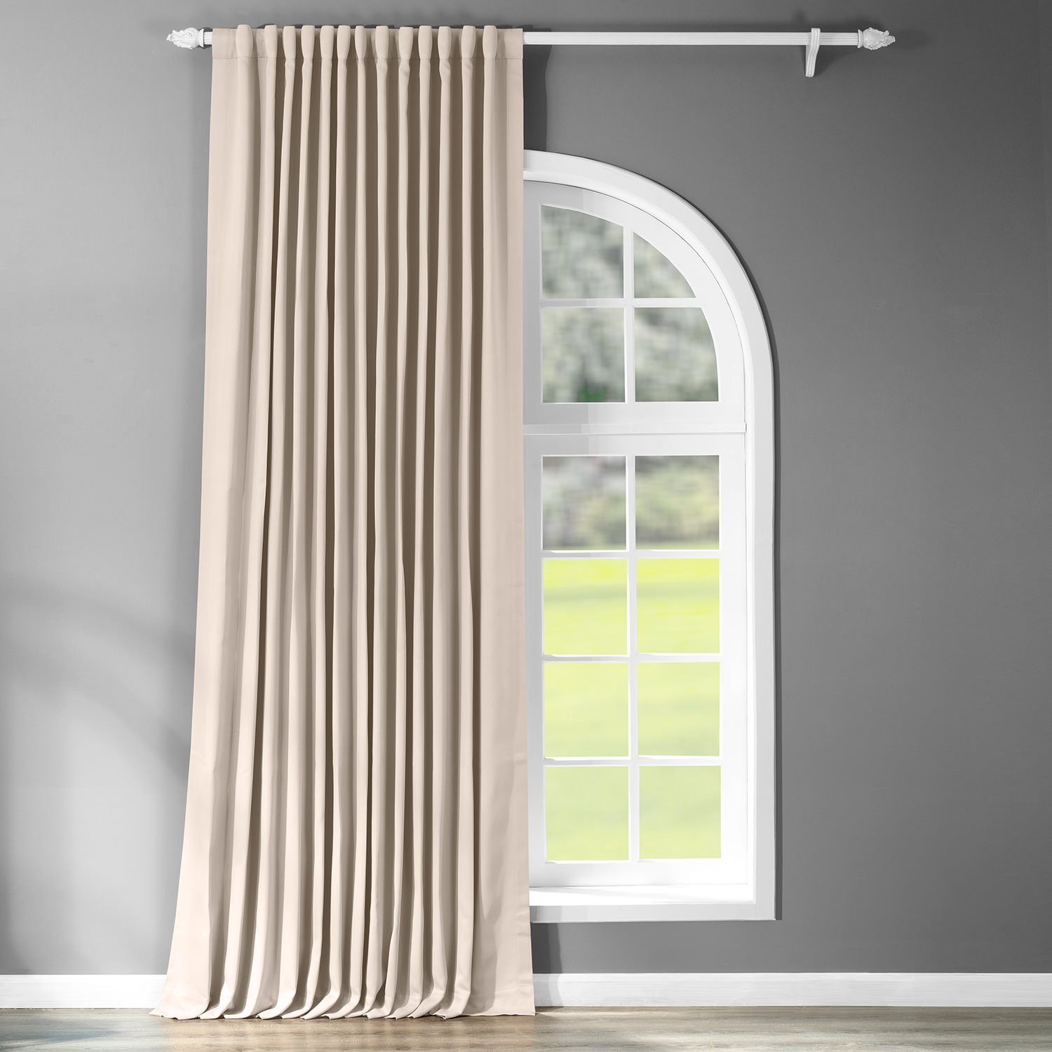 Eggnog Extra Wide Blackout Room Darkening Curtain