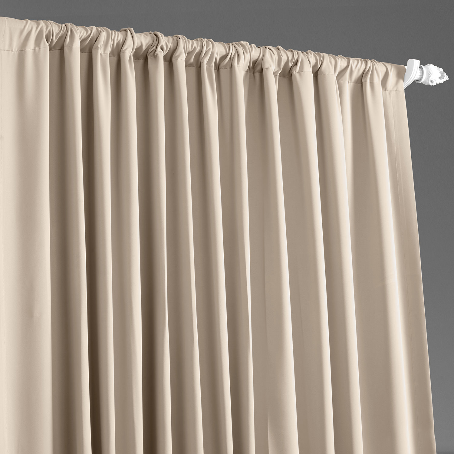 Eggnog Extra Wide Blackout Room Darkening Curtain