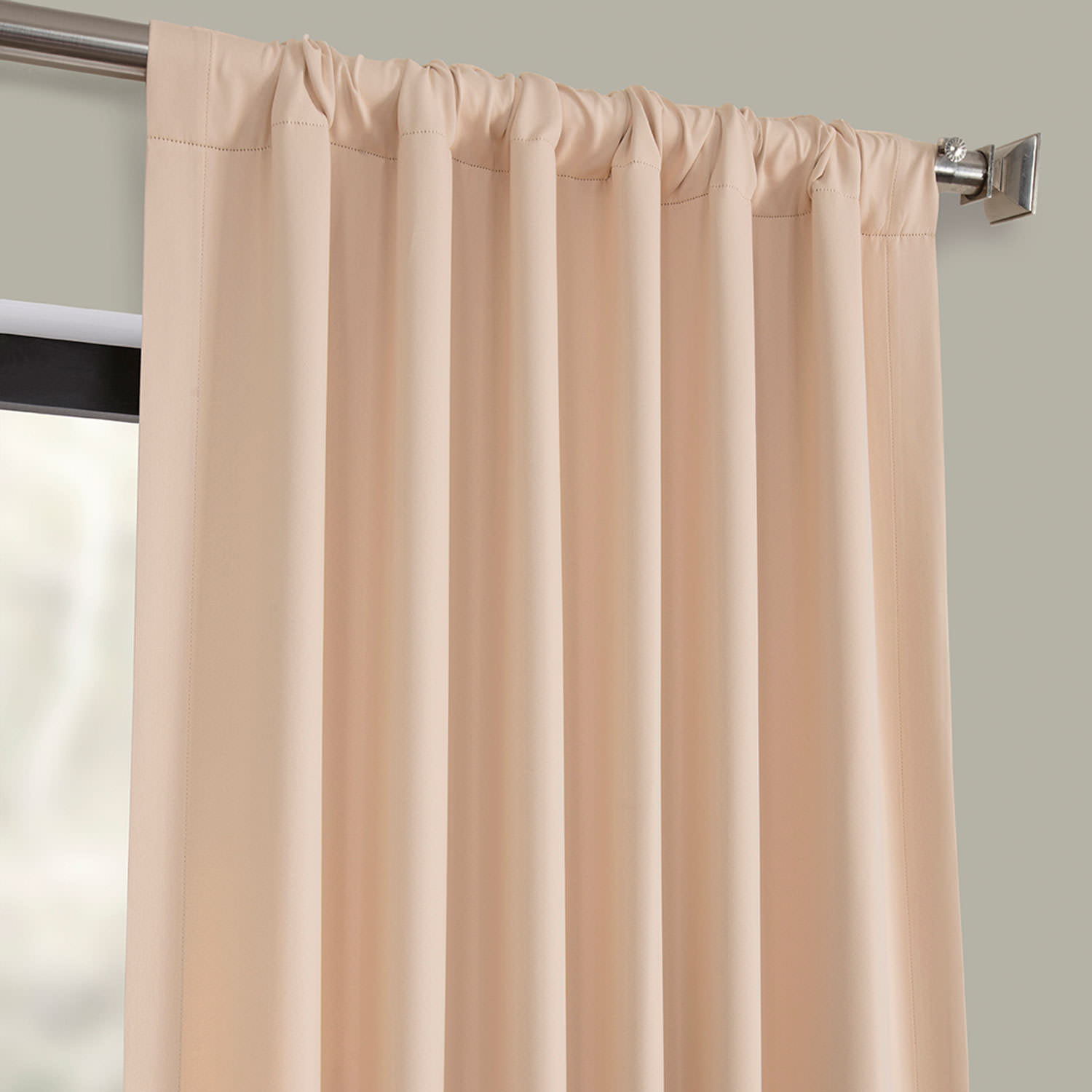 Bellini Peach Blackout Room Darkening Curtain