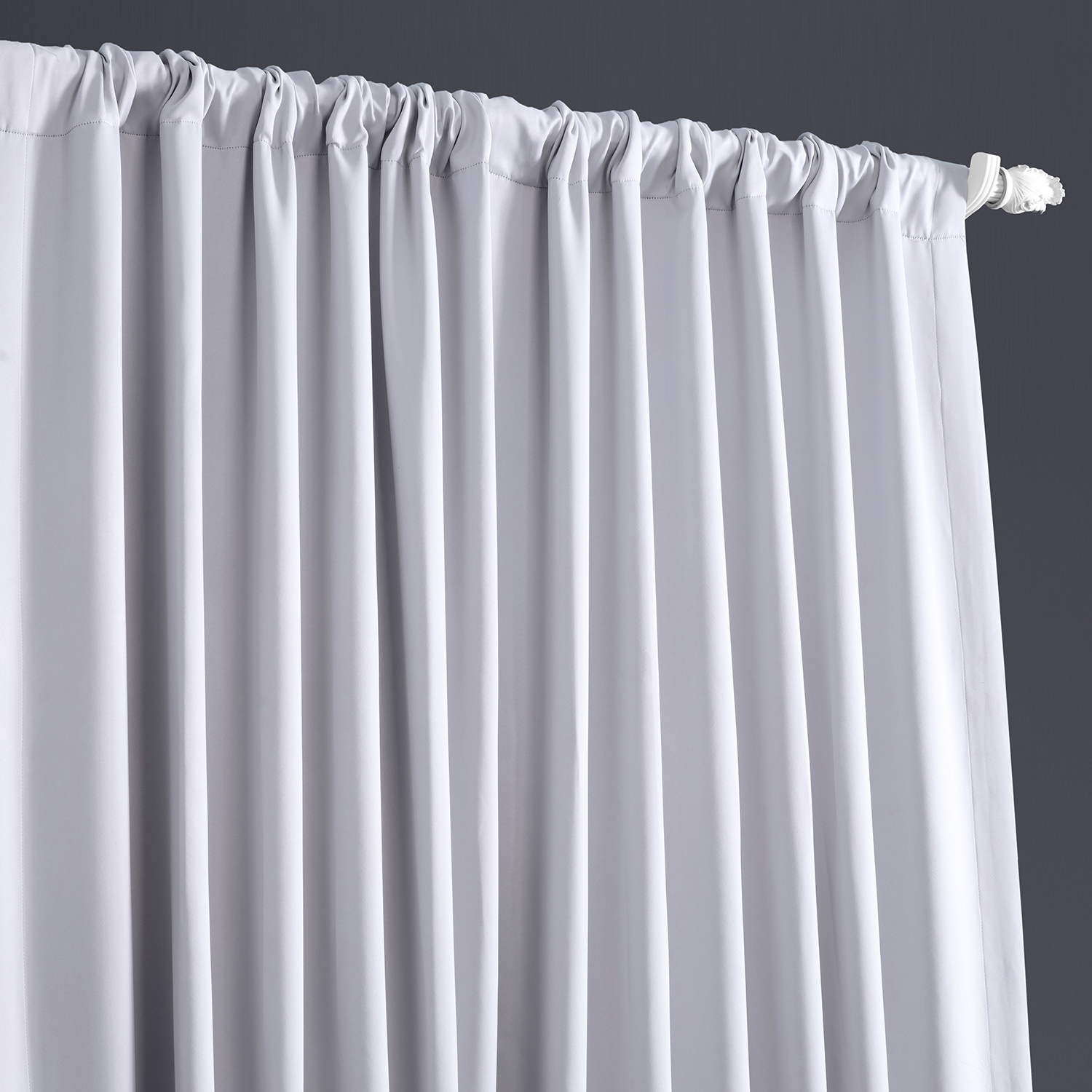 Fog Grey Extrawide Blackout Room Darkening Curtain