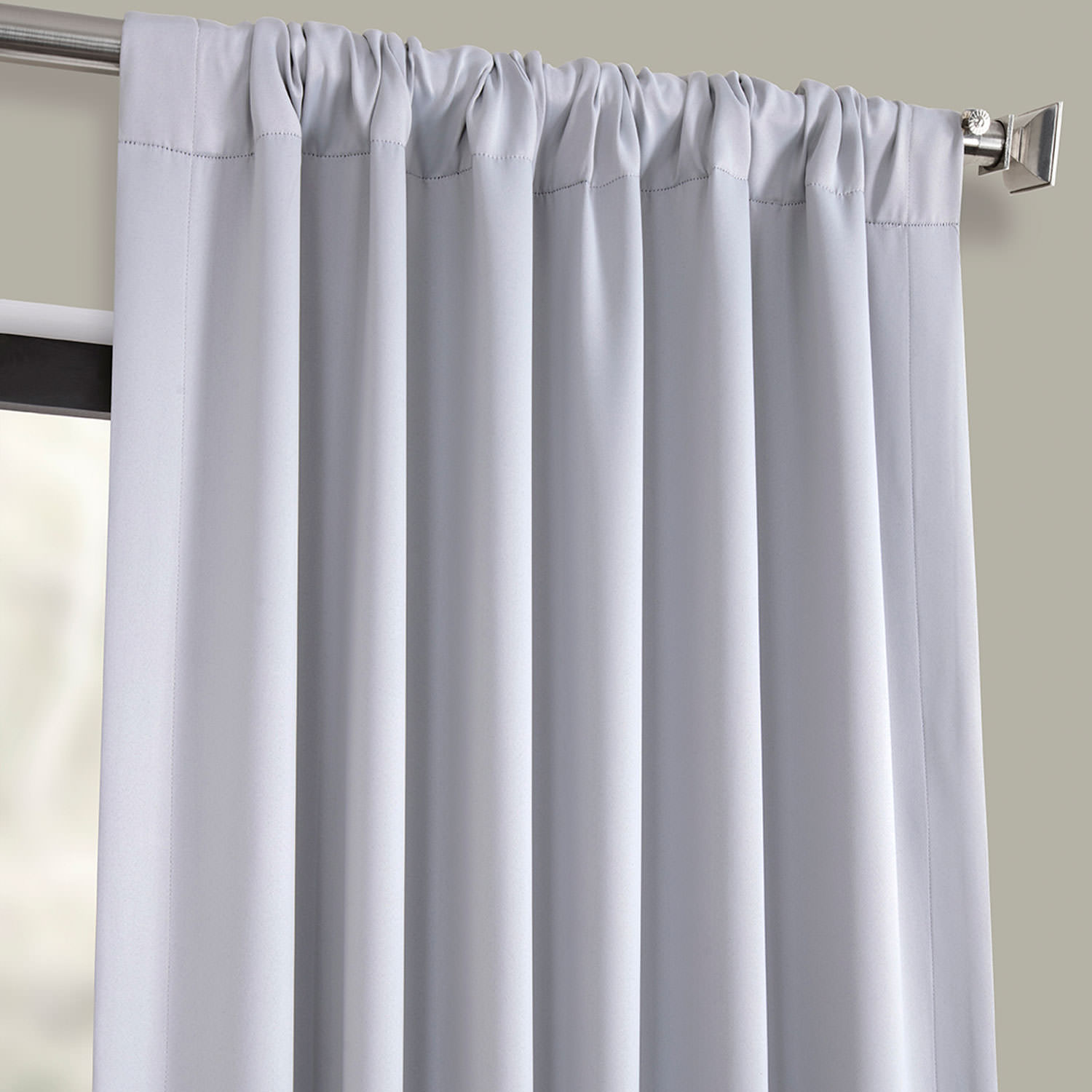 Fog Grey Blackout Room Darkening Curtain