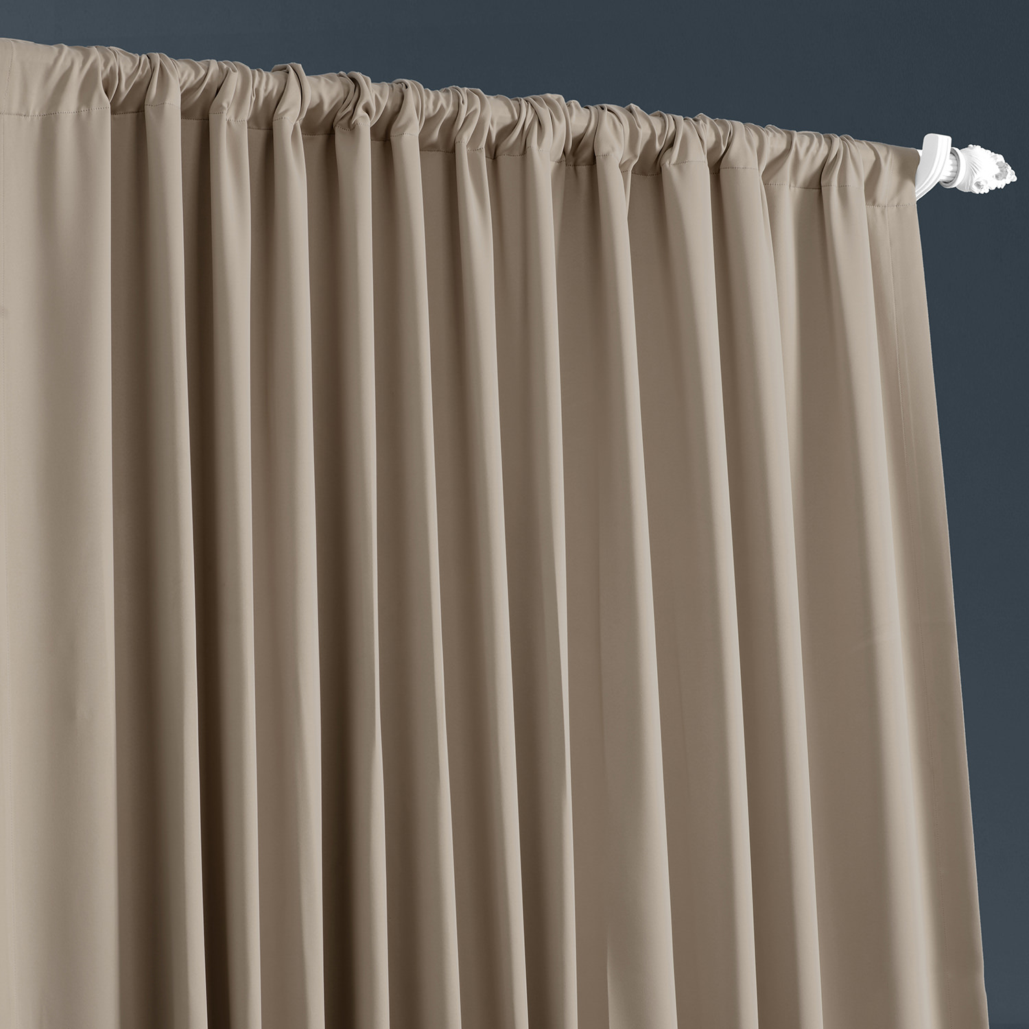 Classic Taupe Extrawide Blackout Room Darkening Curtain