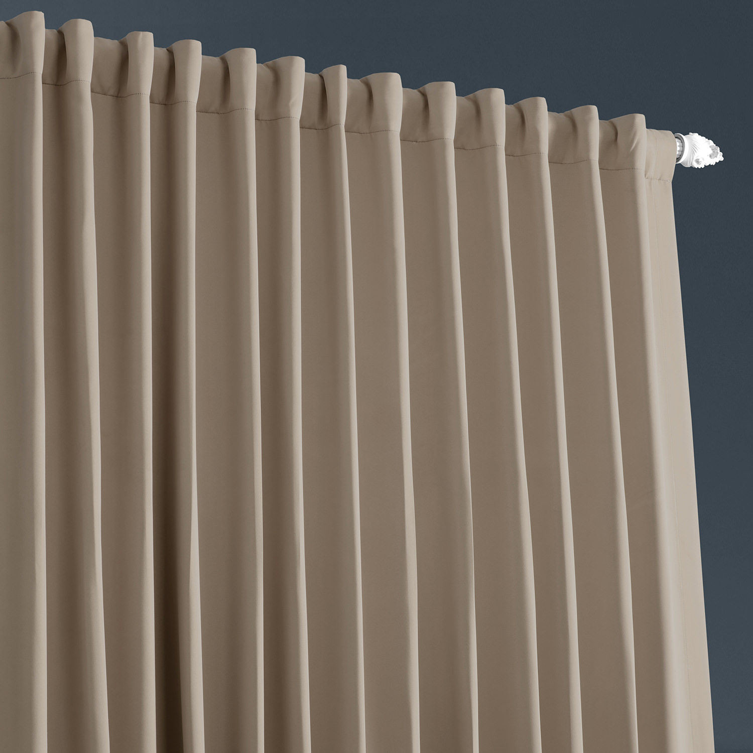 Classic Taupe Extrawide Blackout Room Darkening Curtain