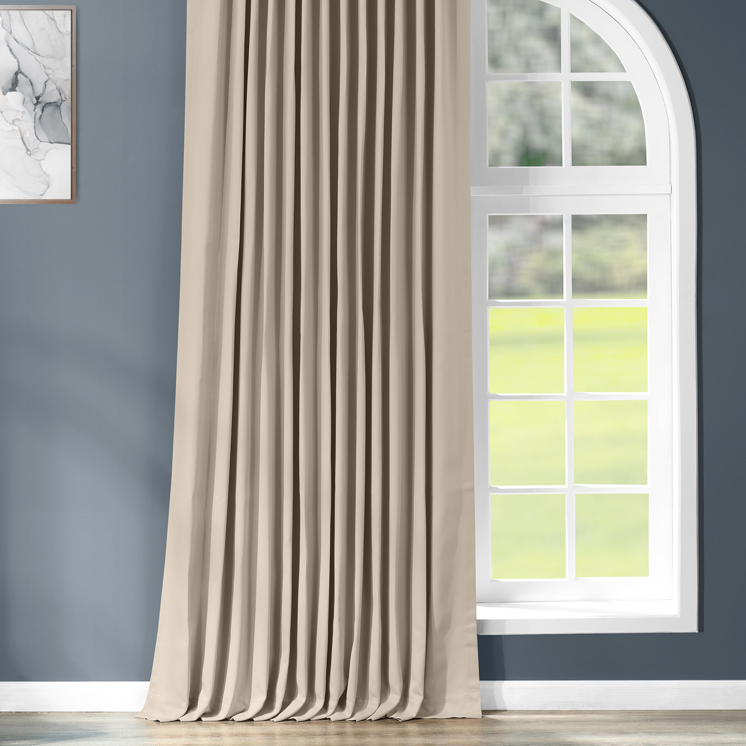 Classic Taupe Extrawide Blackout Room Darkening Curtain