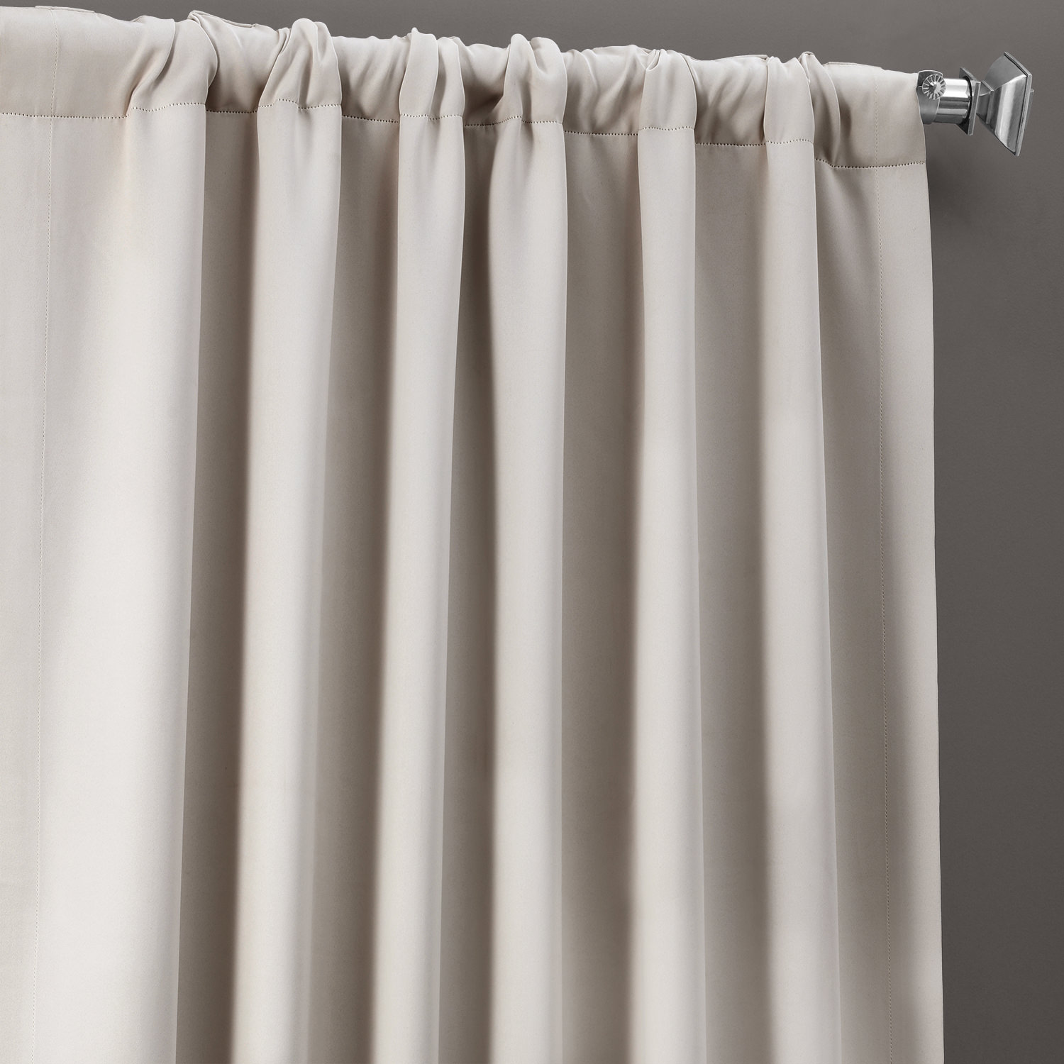 Alabaster Beige Blackout Room Darkening Curtain