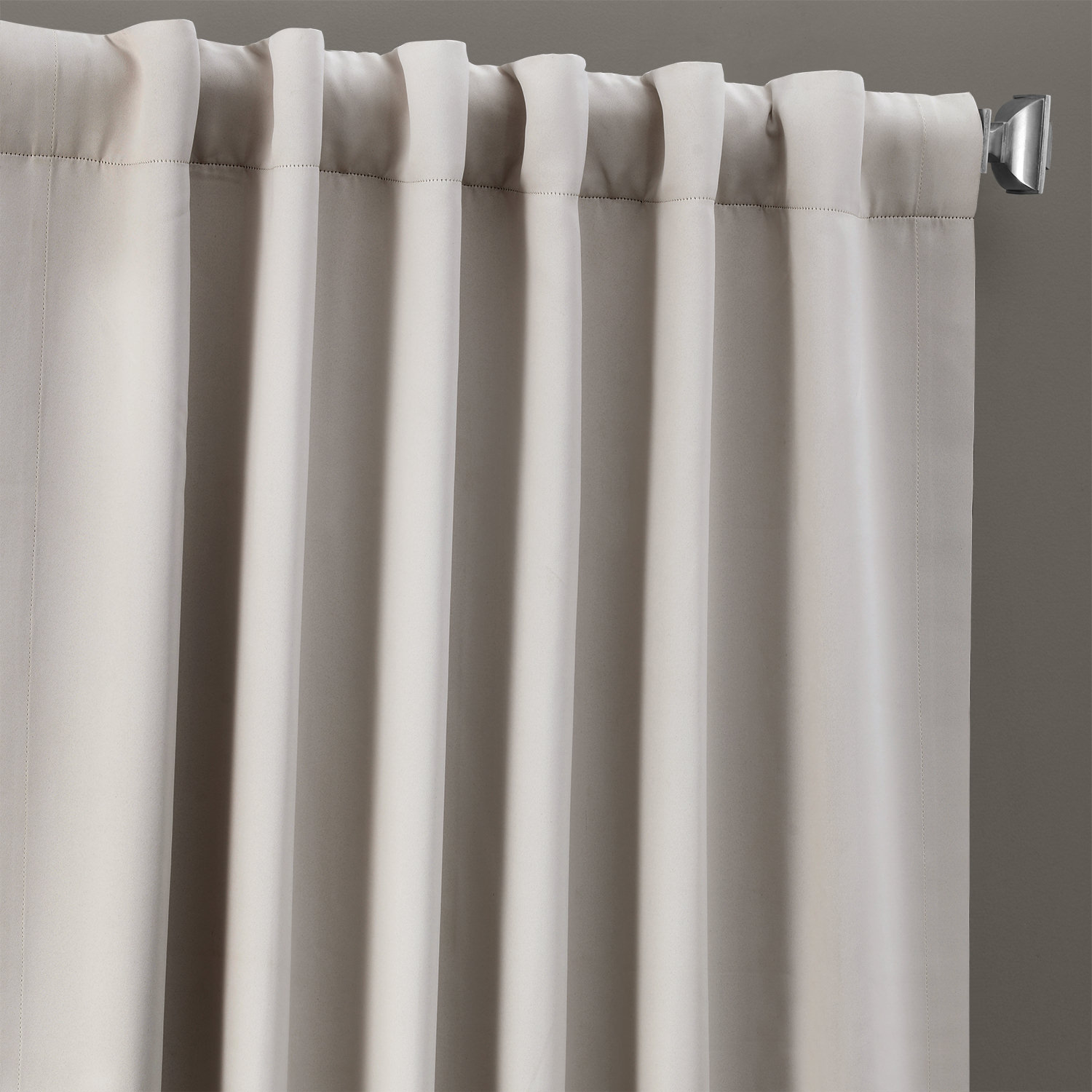 Alabaster Beige Blackout Room Darkening Curtain