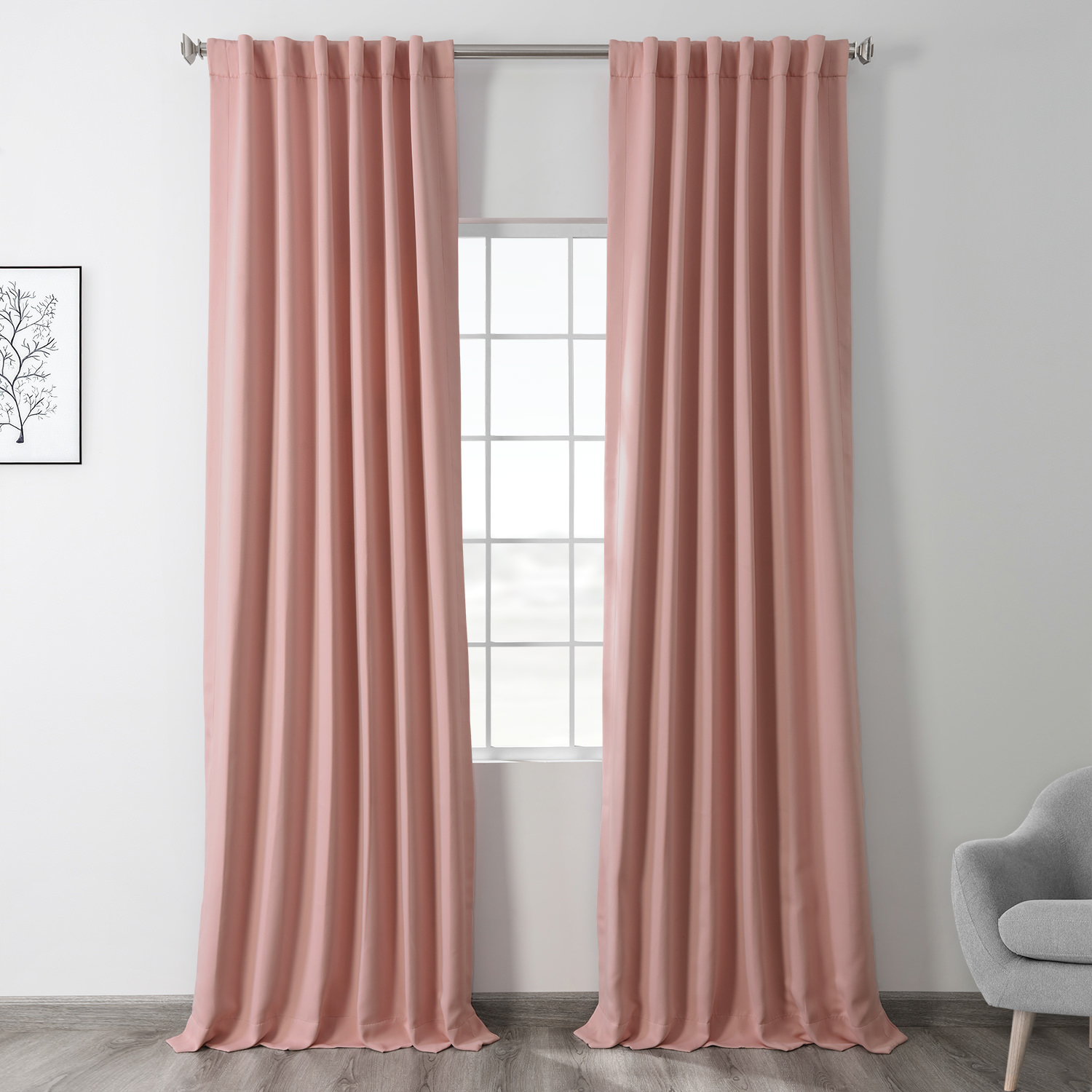 Taffy Pink Blackout Room Darkening Curtain