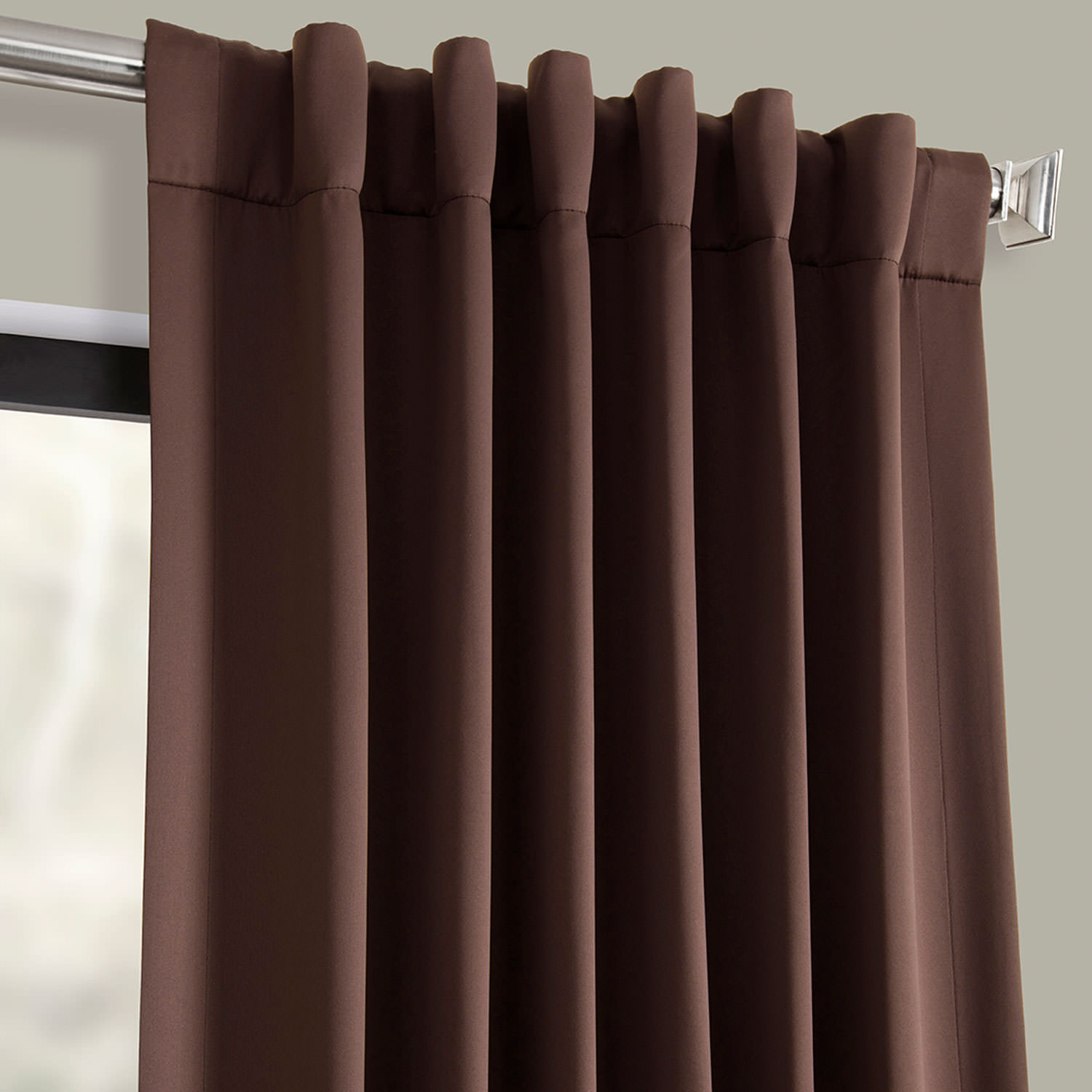 Java Pole Pocket Blackout Room Darkening Curtain