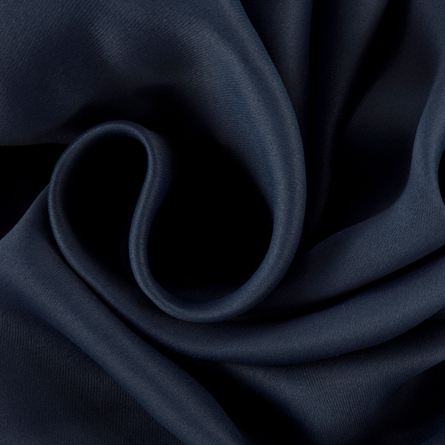 Navy Blue Pole Pocket Blackout Room Darkening Curtain