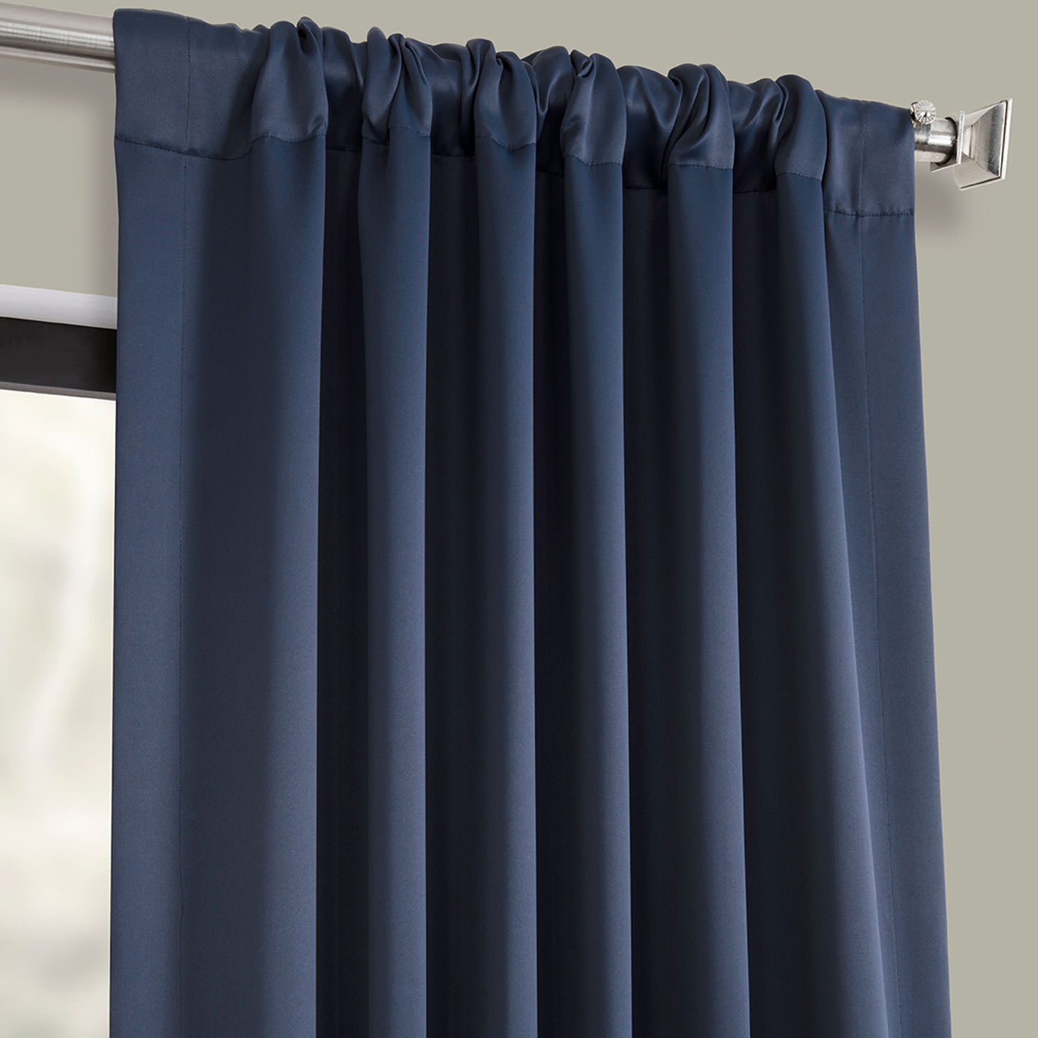 Nocturne Blue Blackout Room Darkening Curtain