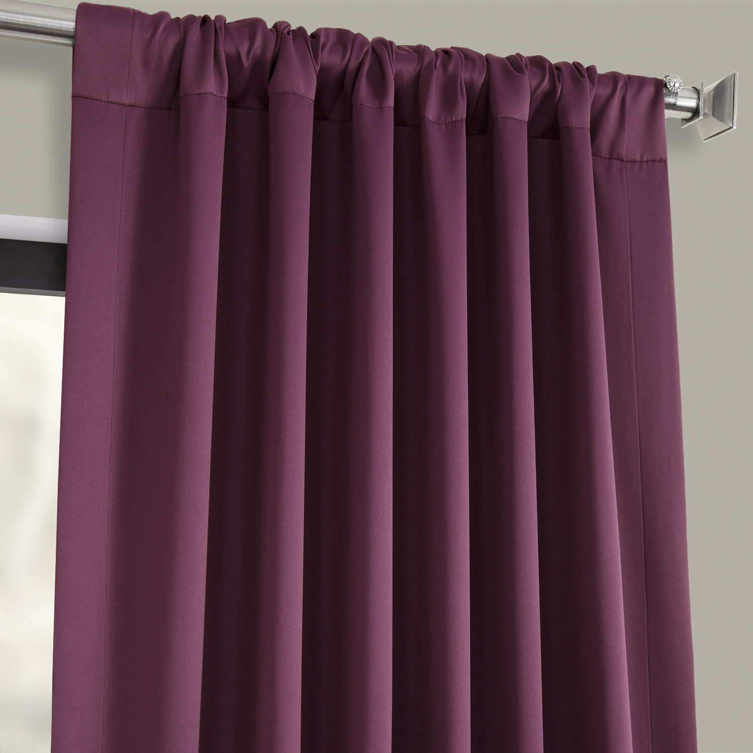 Aubergine Blackout Room Darkening Curtain