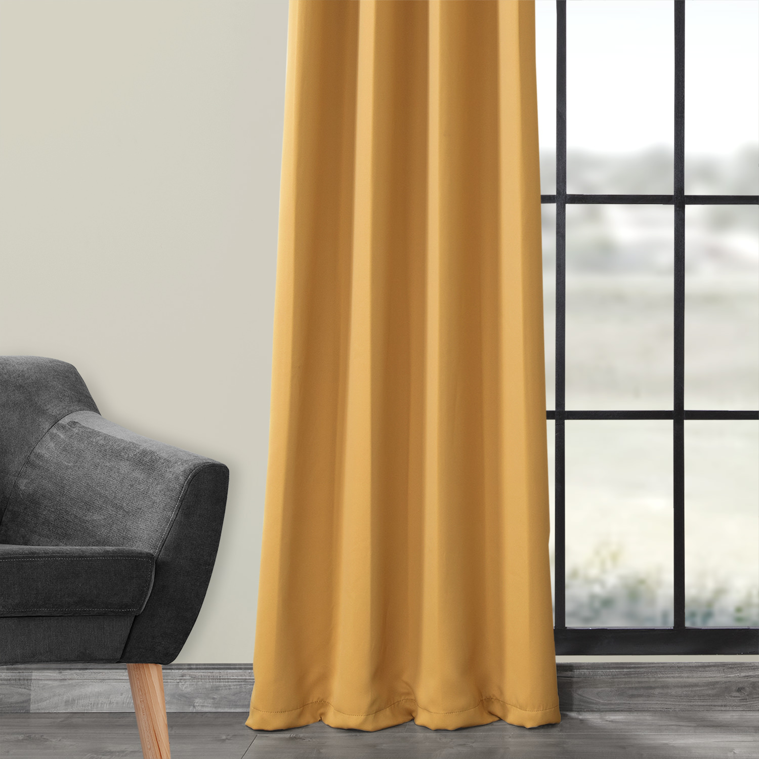 Marigold Grommet Blackout Room Darkening Curtain