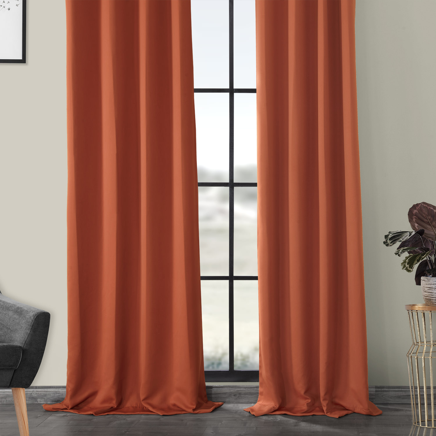 Blaze Grommet Blackout Room Darkening Curtain