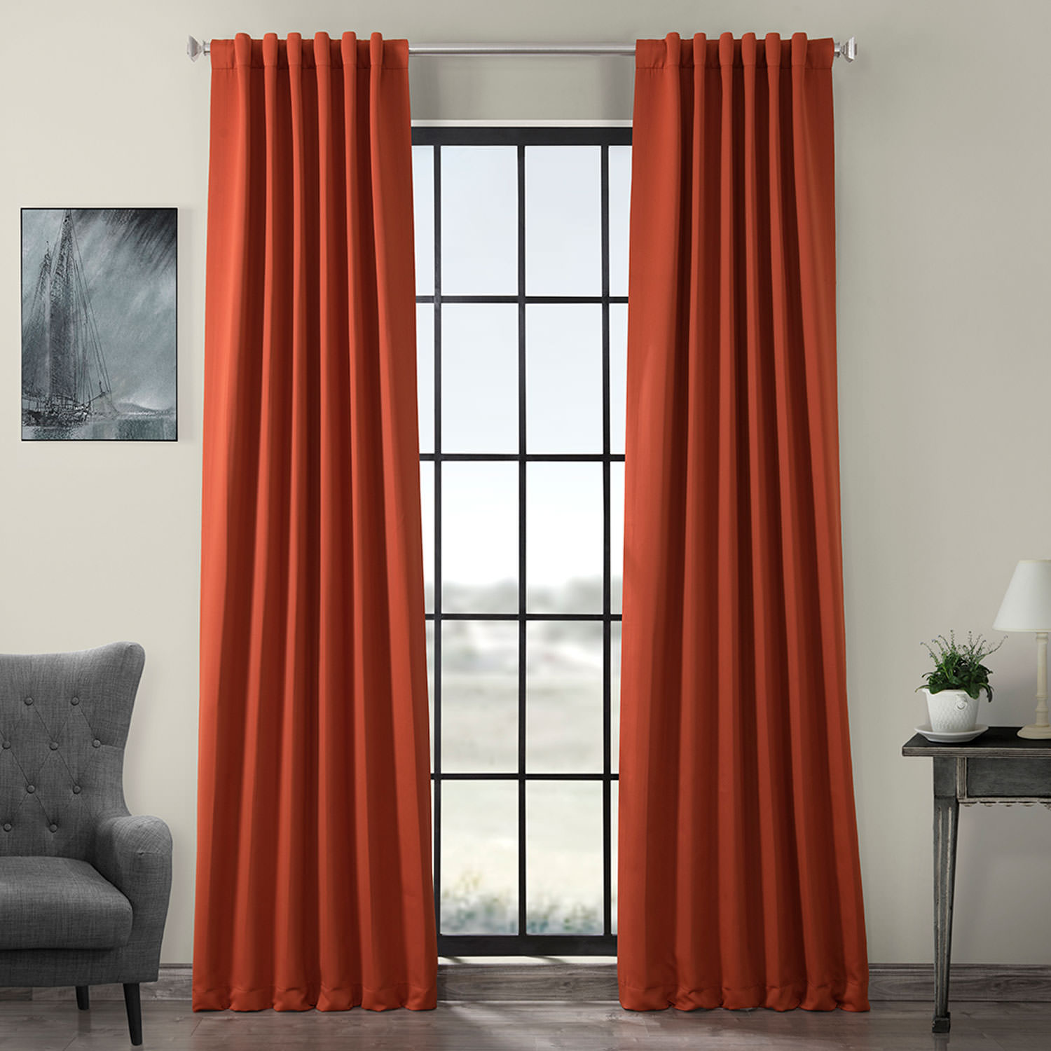 Blaze Blackout Room Darkening Curtain