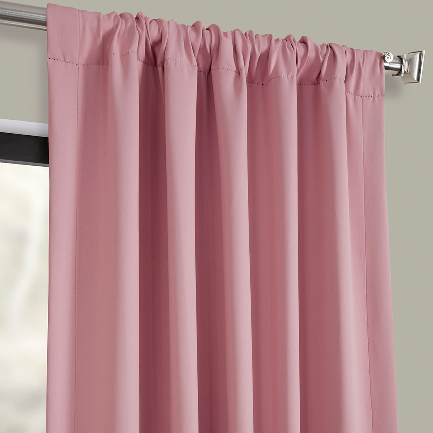 Precious Pink Blackout Room Darkening Curtain