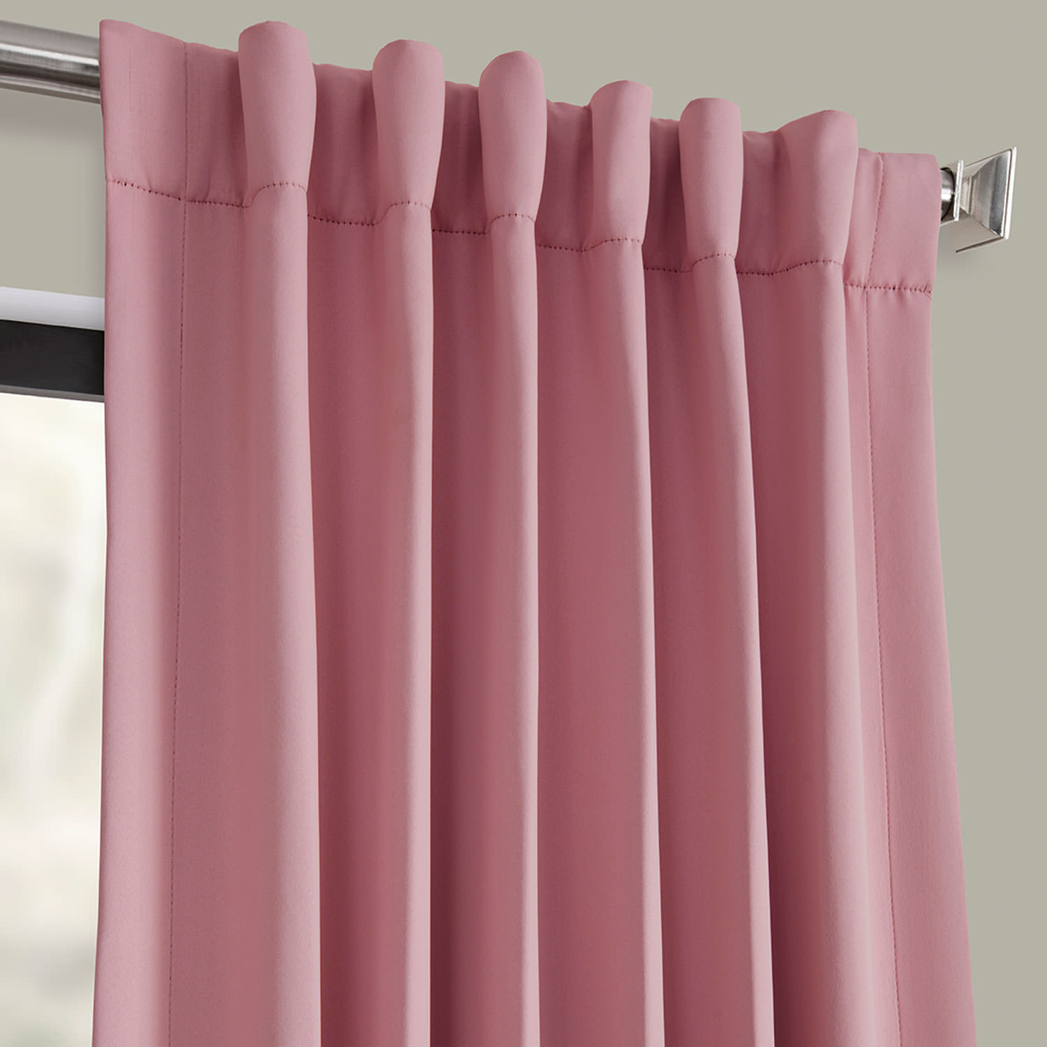 Precious Pink Blackout Room Darkening Curtain