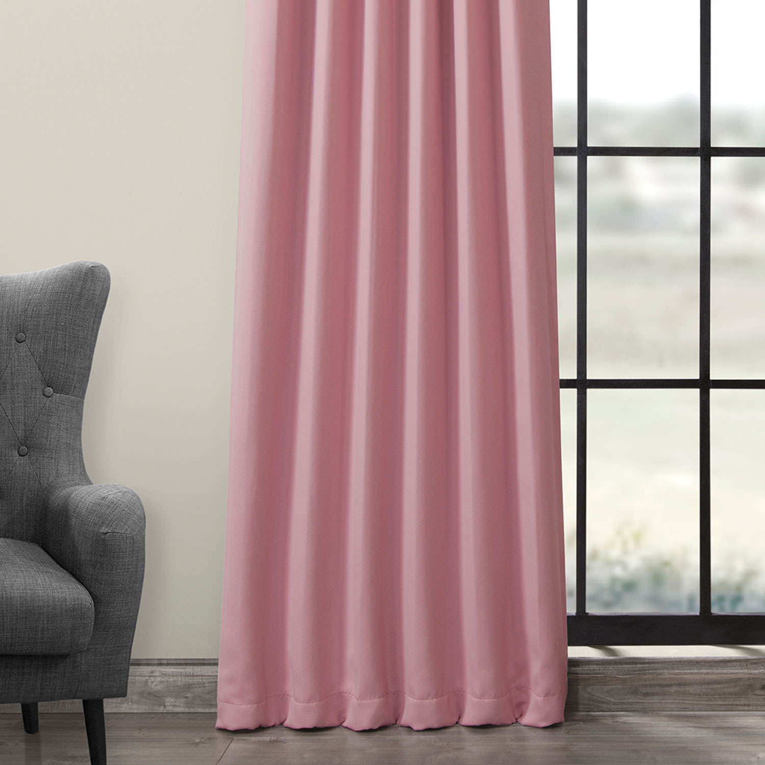 Precious Pink Blackout Room Darkening Curtain