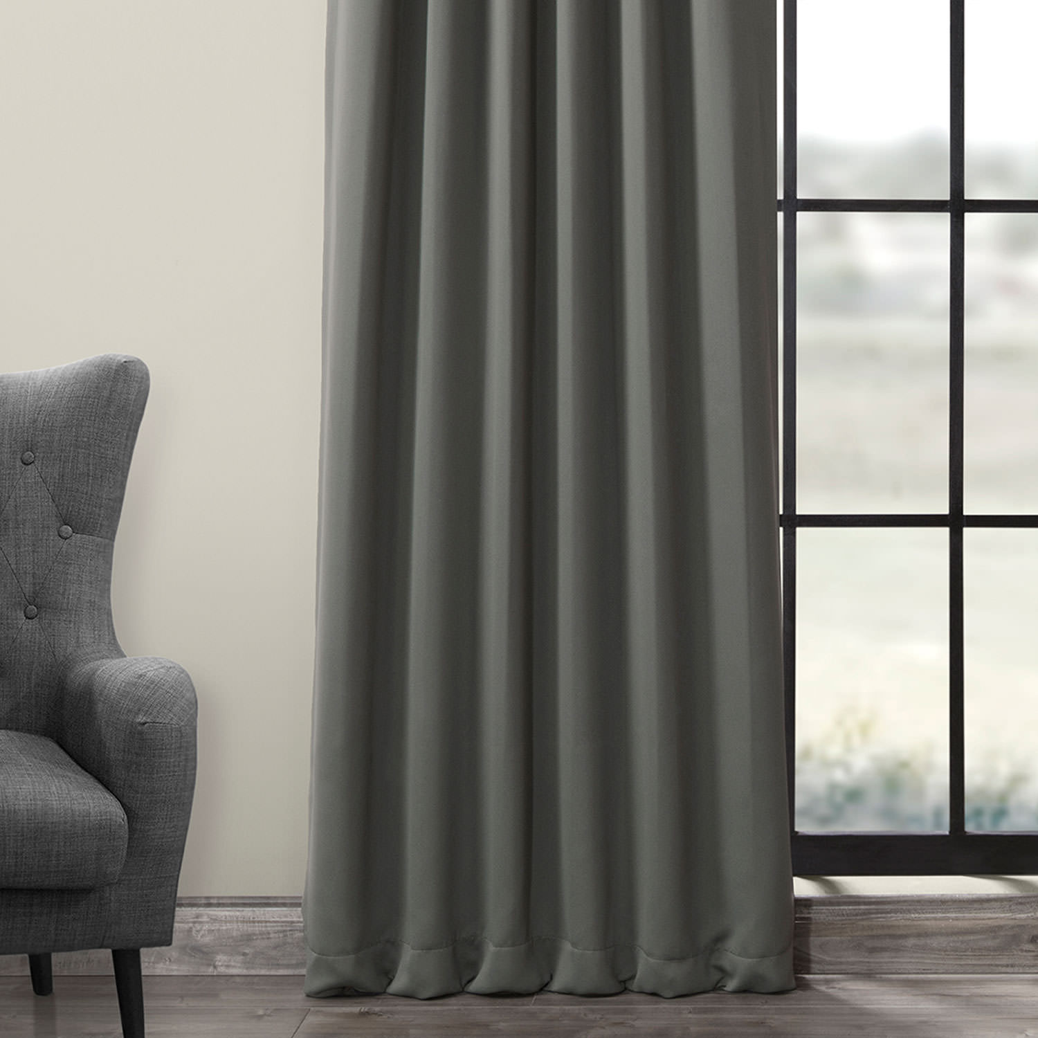 Anthracite Grey Blackout Room Darkening Curtain