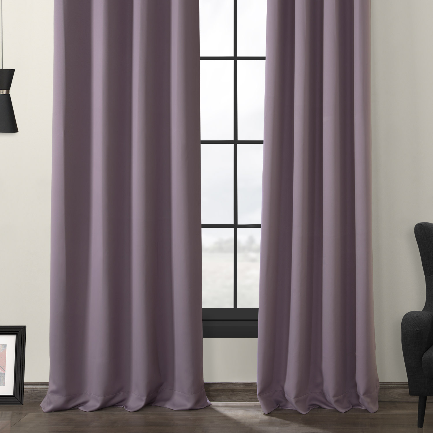 Purple Rain Grommet Blackout Room Darkening Curtain