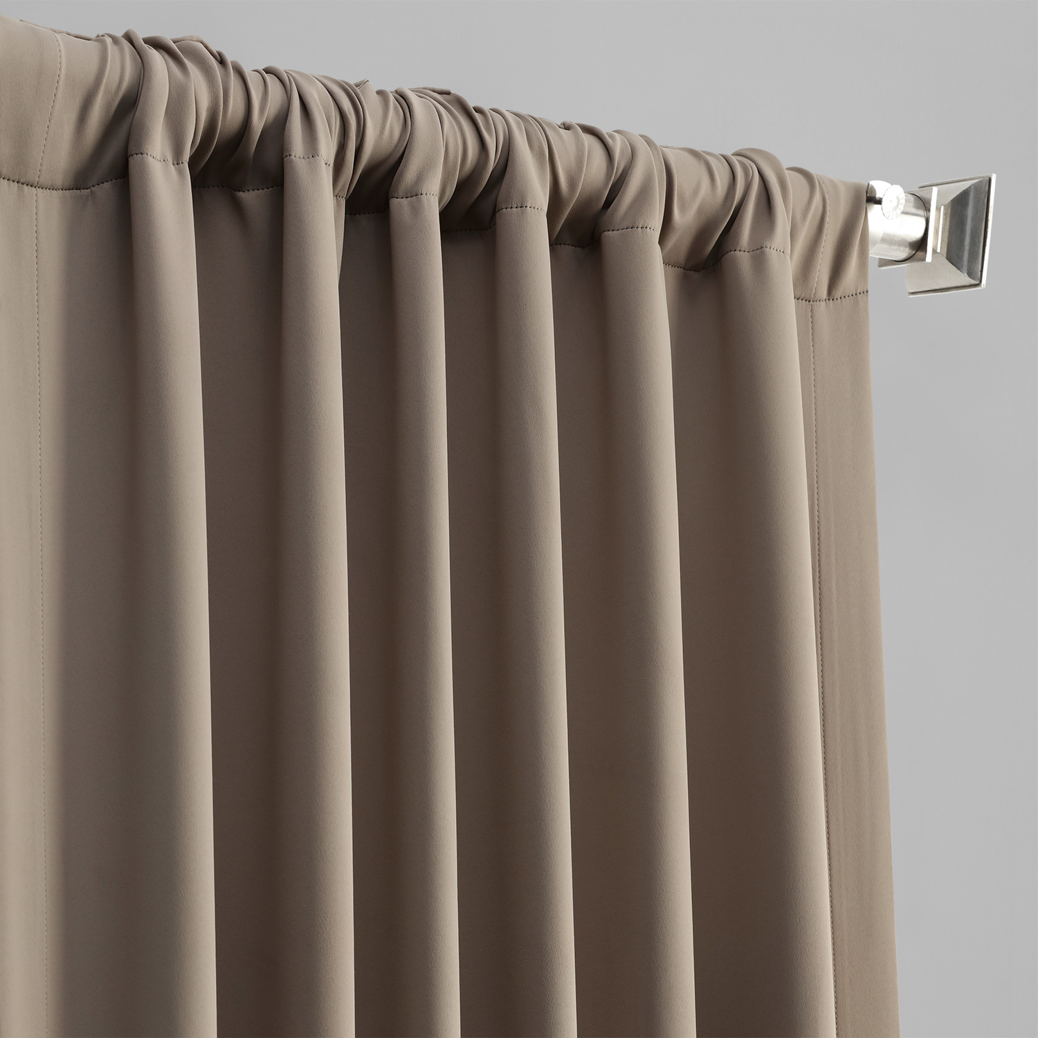 Formal Taupe Blackout Room Darkening Curtain