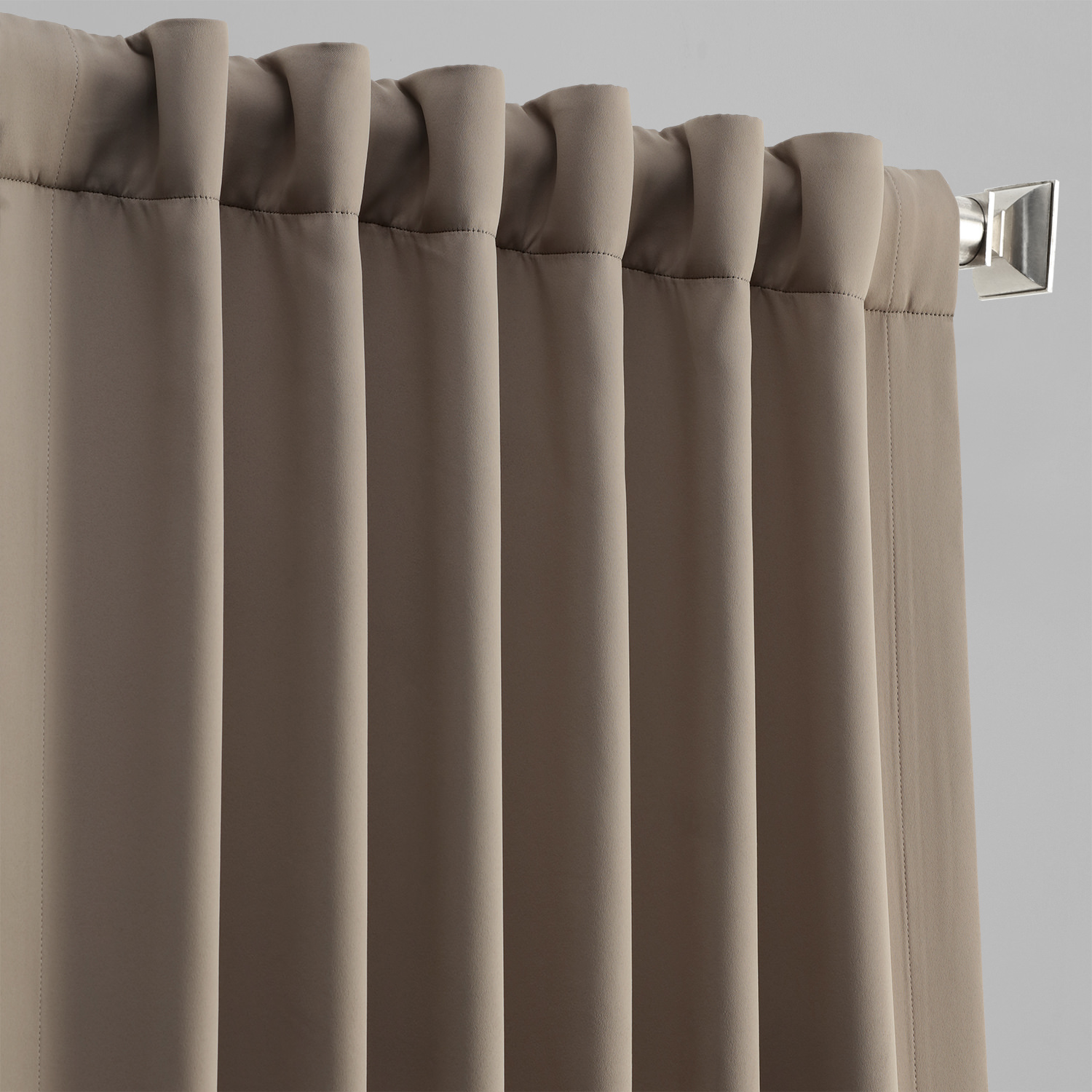 Formal Taupe Blackout Room Darkening Curtain