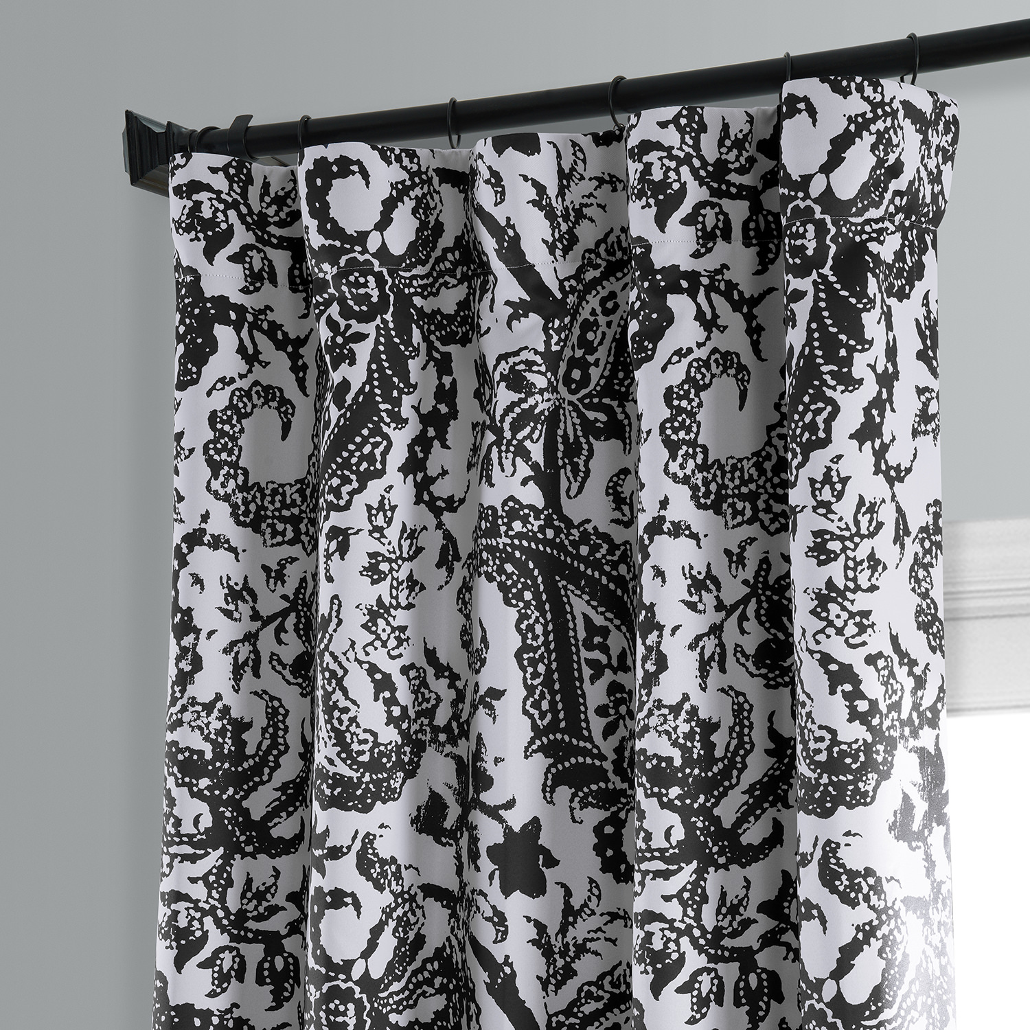 Zora Black Room Darkening Curtain