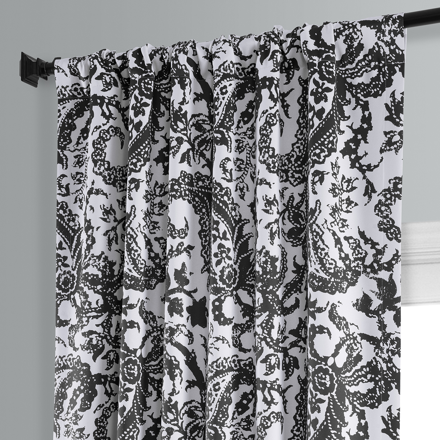 Zora Black Room Darkening Curtain