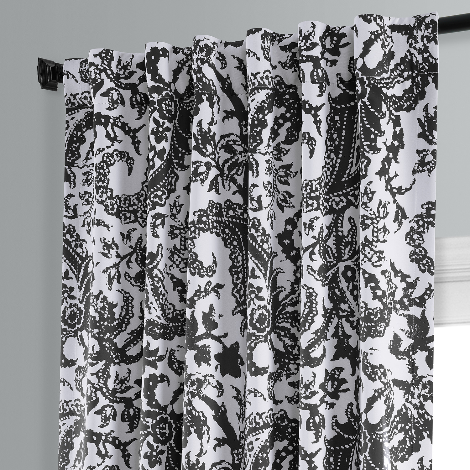 Zora Black Room Darkening Curtain