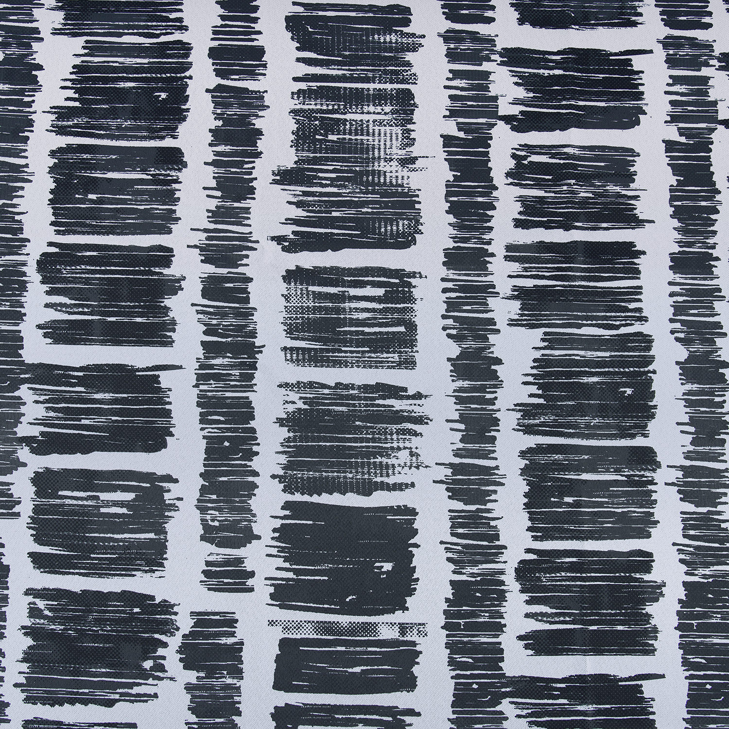 Matchstick Charcoal Black Room Darkening Curtain