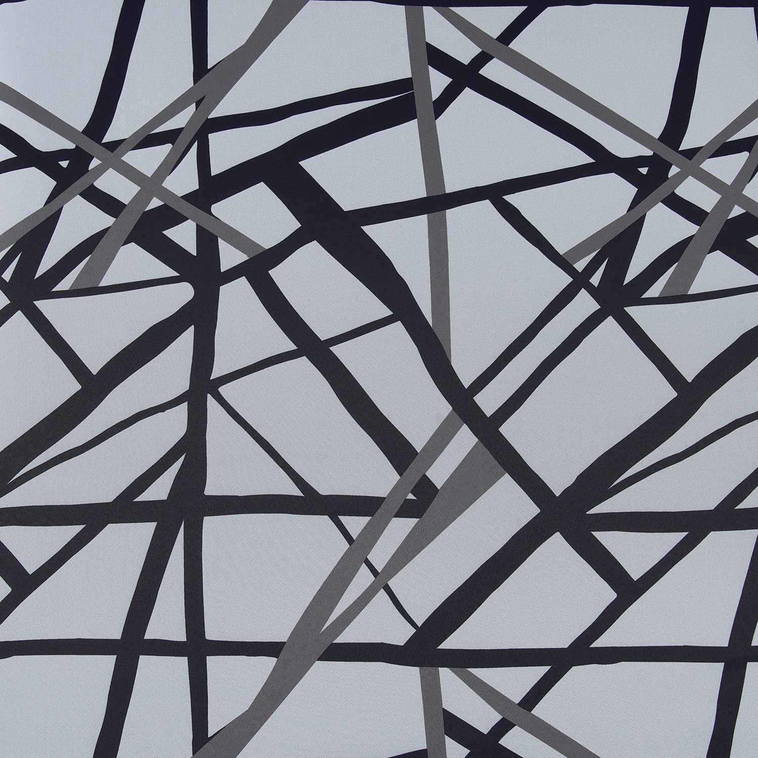 Gridlock Black Steel Room Darkening Swatch