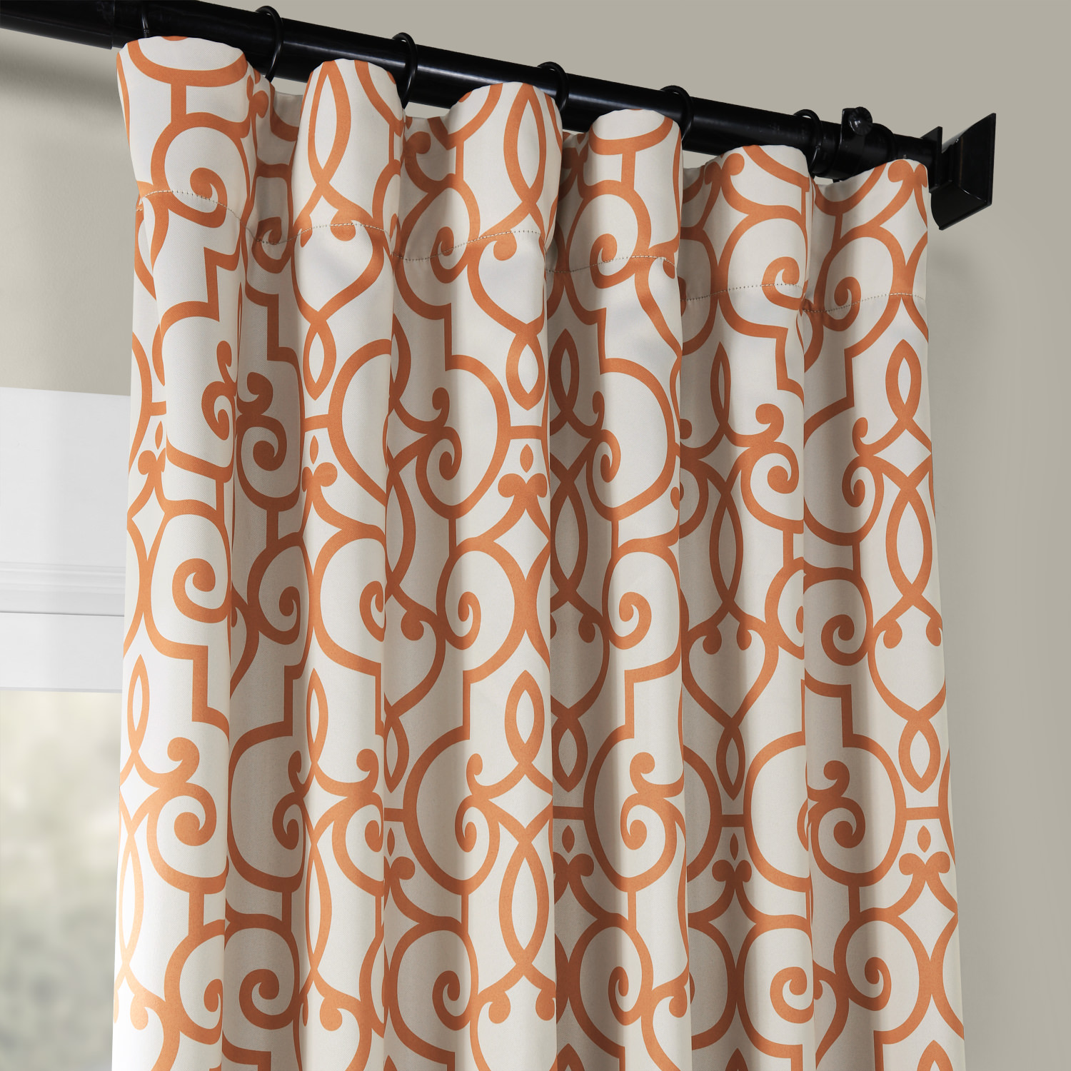 Nouveau Tan Blackout Room Darkening Curtain