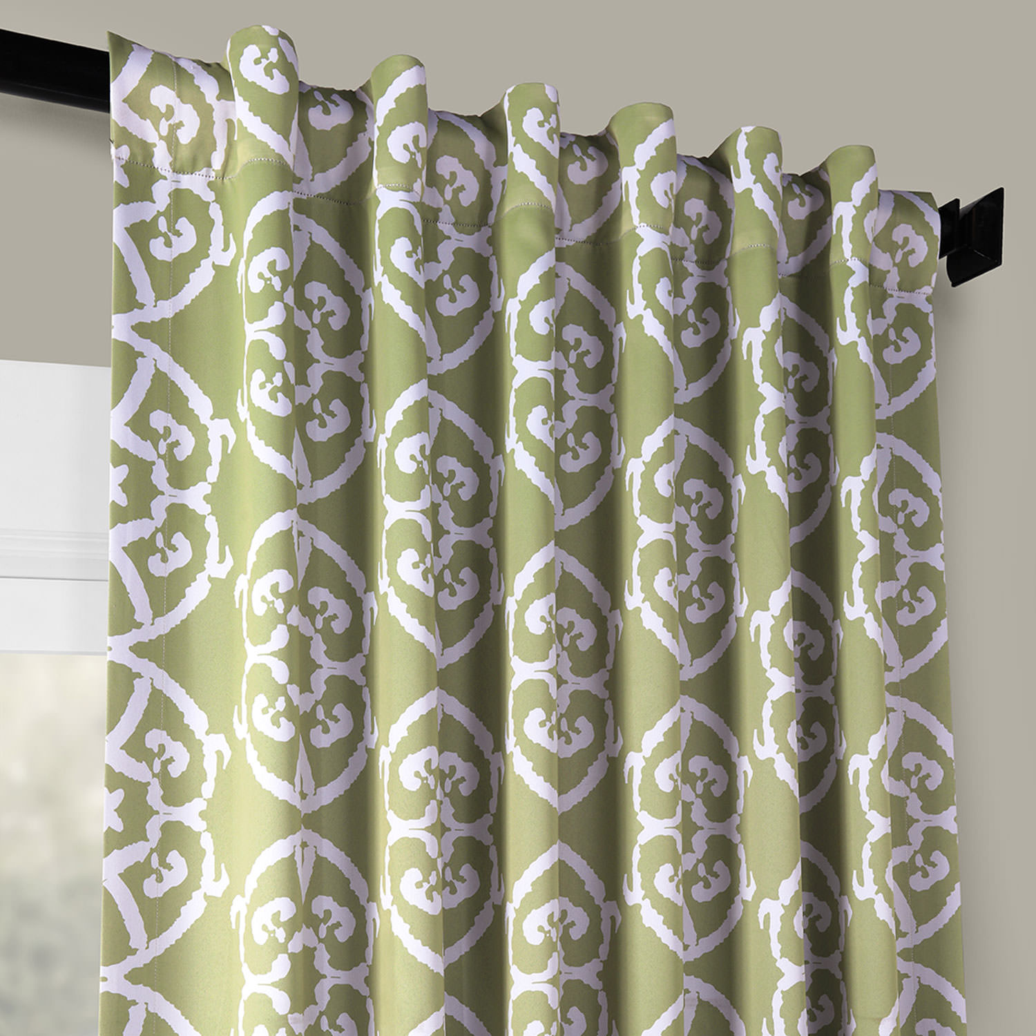 Secret Garden Leaf Green Blackout Room Darkening Curtain