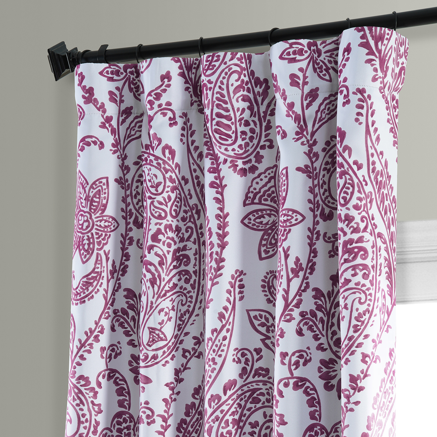 Tea Time Cranberry Blackout Room Darkening Curtain