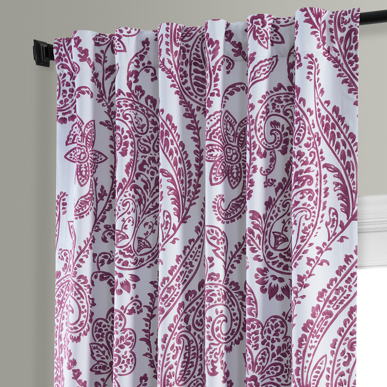 Tea Time Cranberry Blackout Room Darkening Curtain