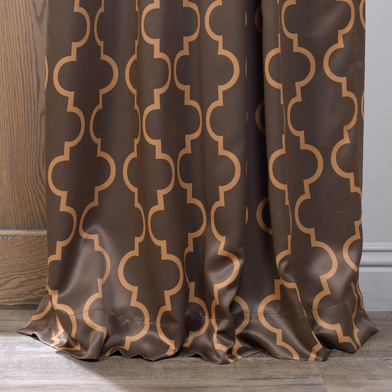 Seville Taupe & Gold Blackout Curtain