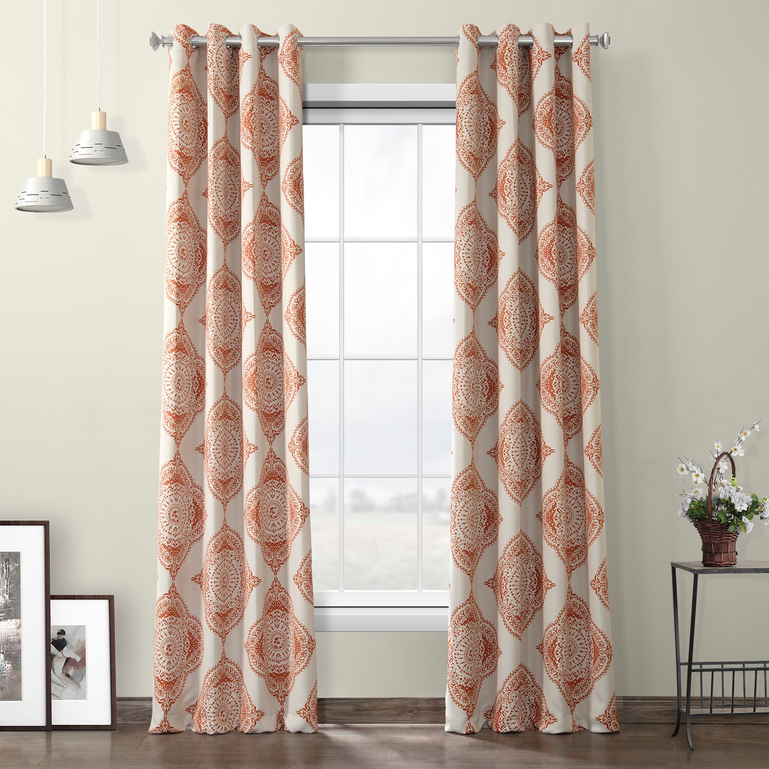 Henna Grommet Blackout Room Darkening Curtain