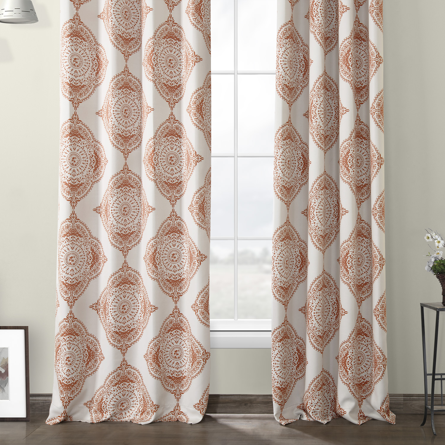 Henna Grommet Blackout Room Darkening Curtain