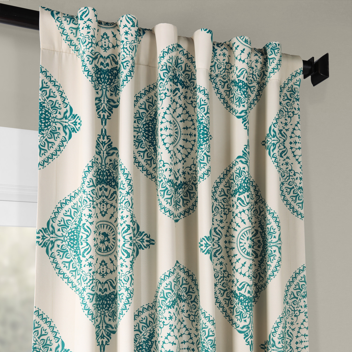 Henna Teal Blackout Room Darkening Curtain