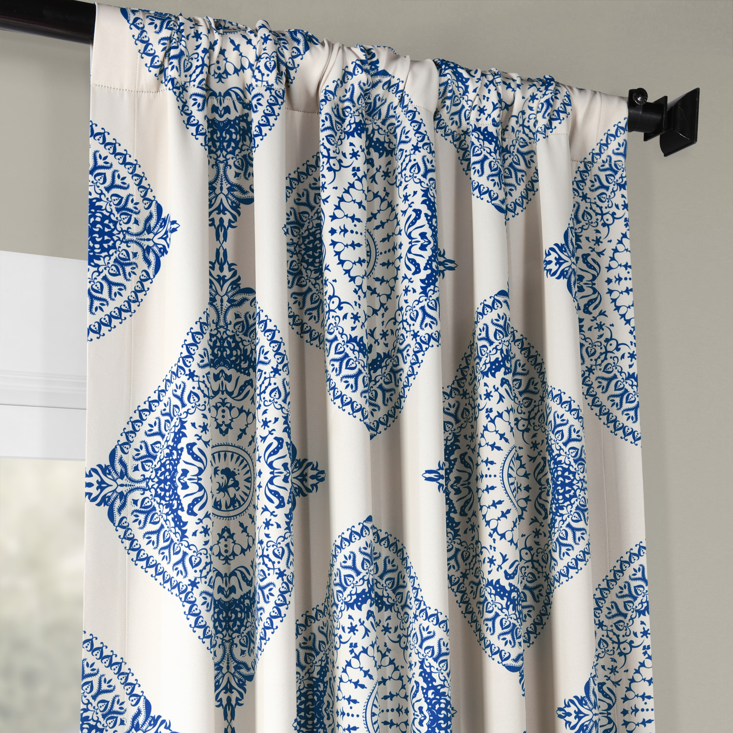 Henna Blue Blackout Room Darkening Curtain