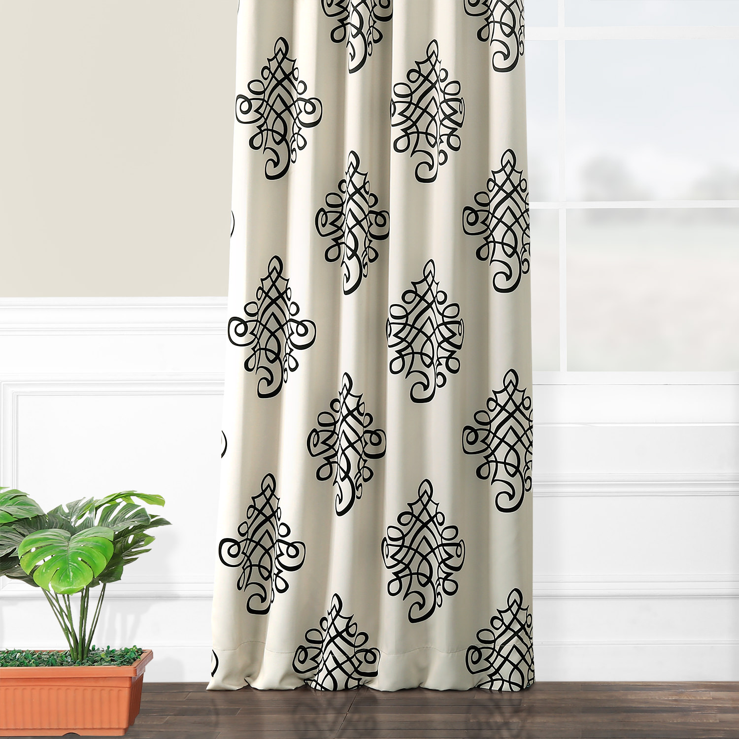 Tugra Blackout Room Darkening Curtain