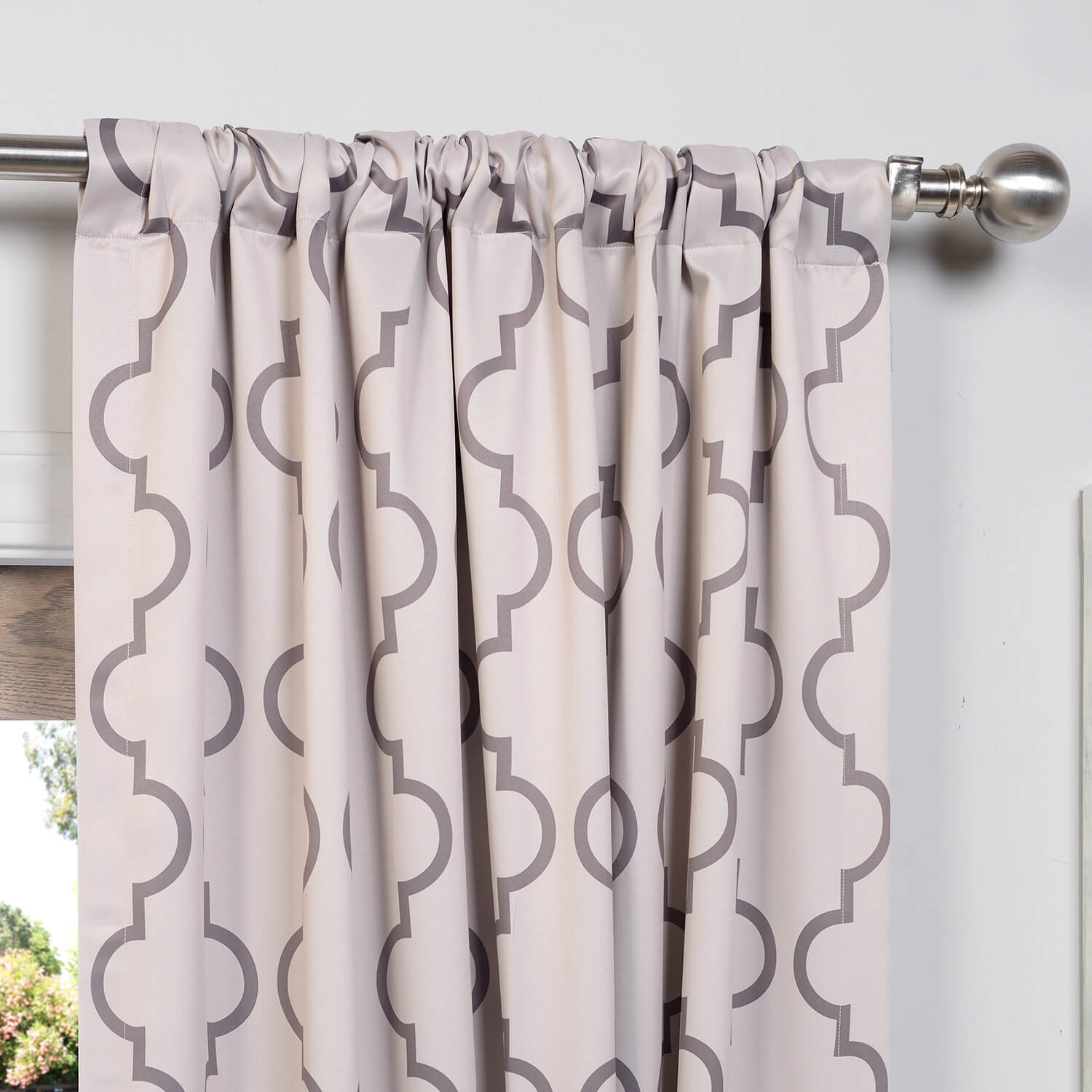 Seville Tan Blackout Room Darkening Curtain