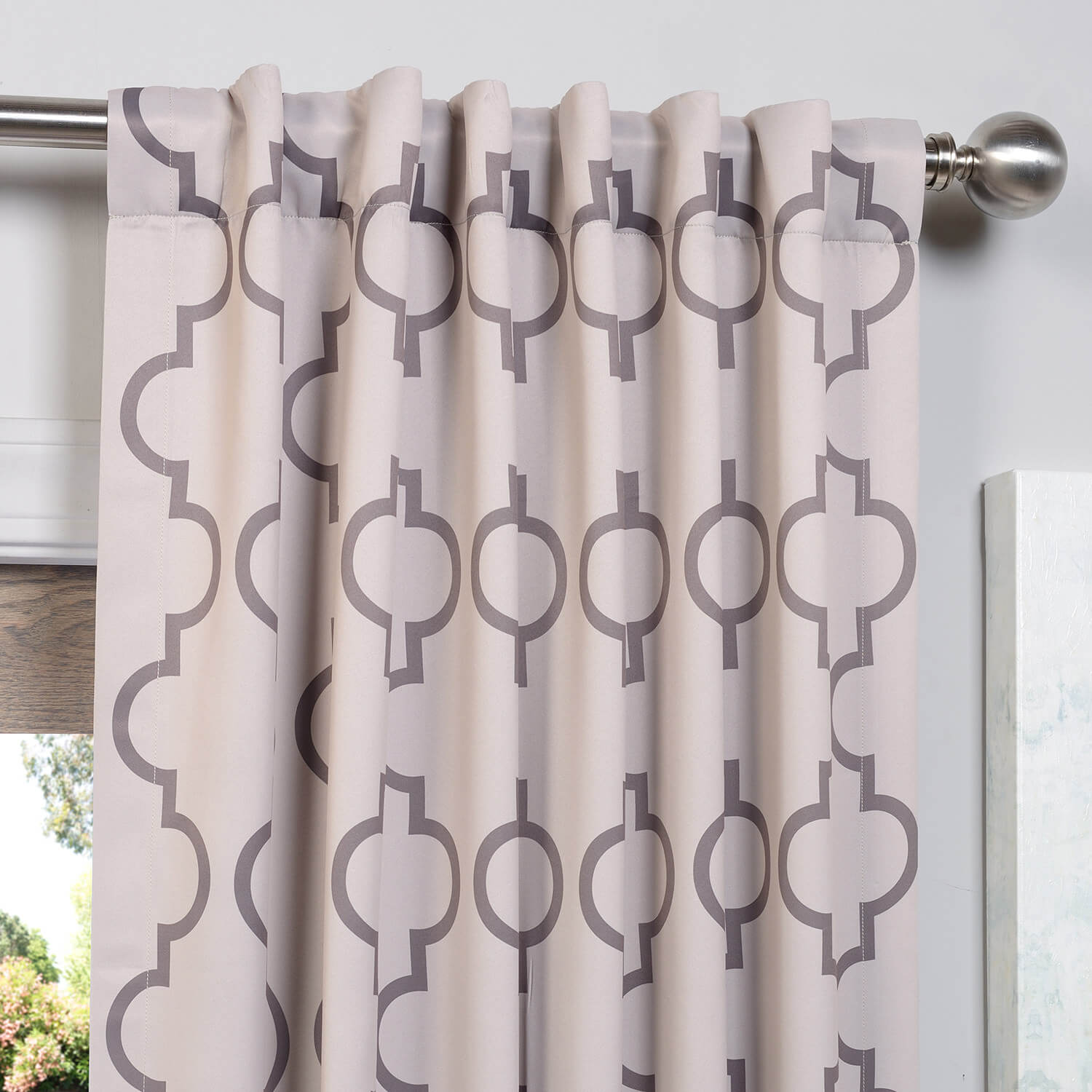 Seville Tan Blackout Room Darkening Curtain