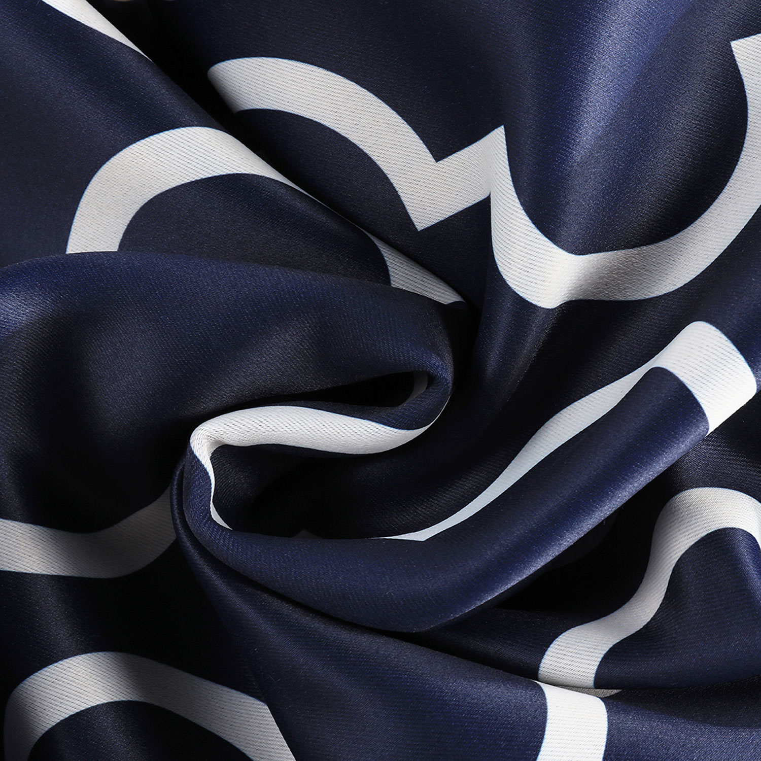 Seville Navy Blackout Room Darkening Swatch