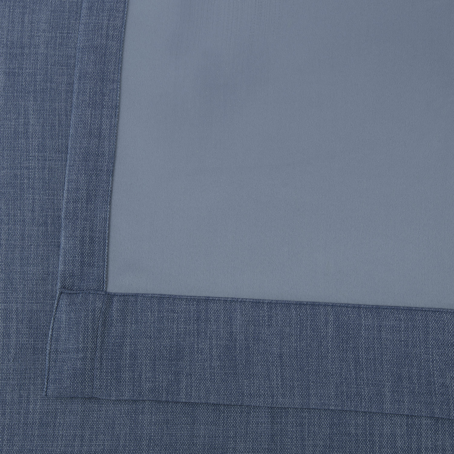 Denim Faux Linen Extra Wide Room Darkening Curtain