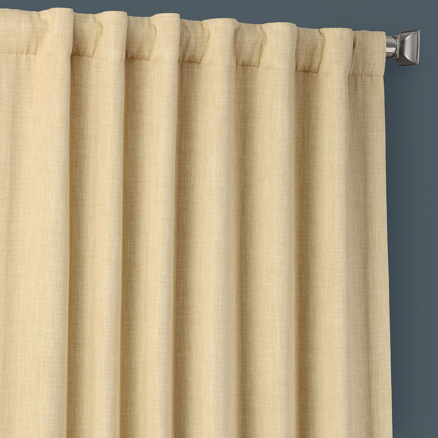 Millet Faux Linen Room Darkening Curtain