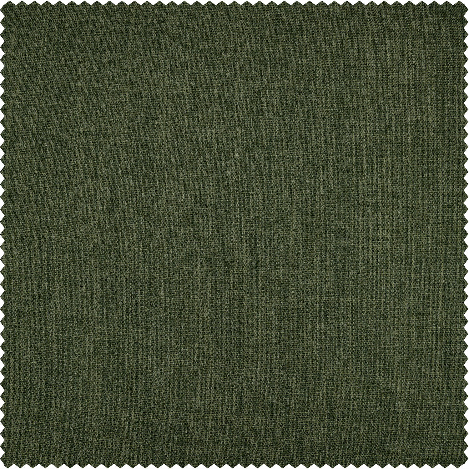 Tuscany Green Faux Linen Room Darkening Swatch